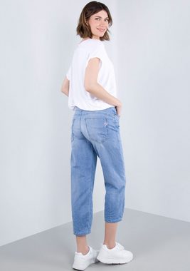 Please Jeans Boyfriend-Hose in leichter Chambray Denim Qualität