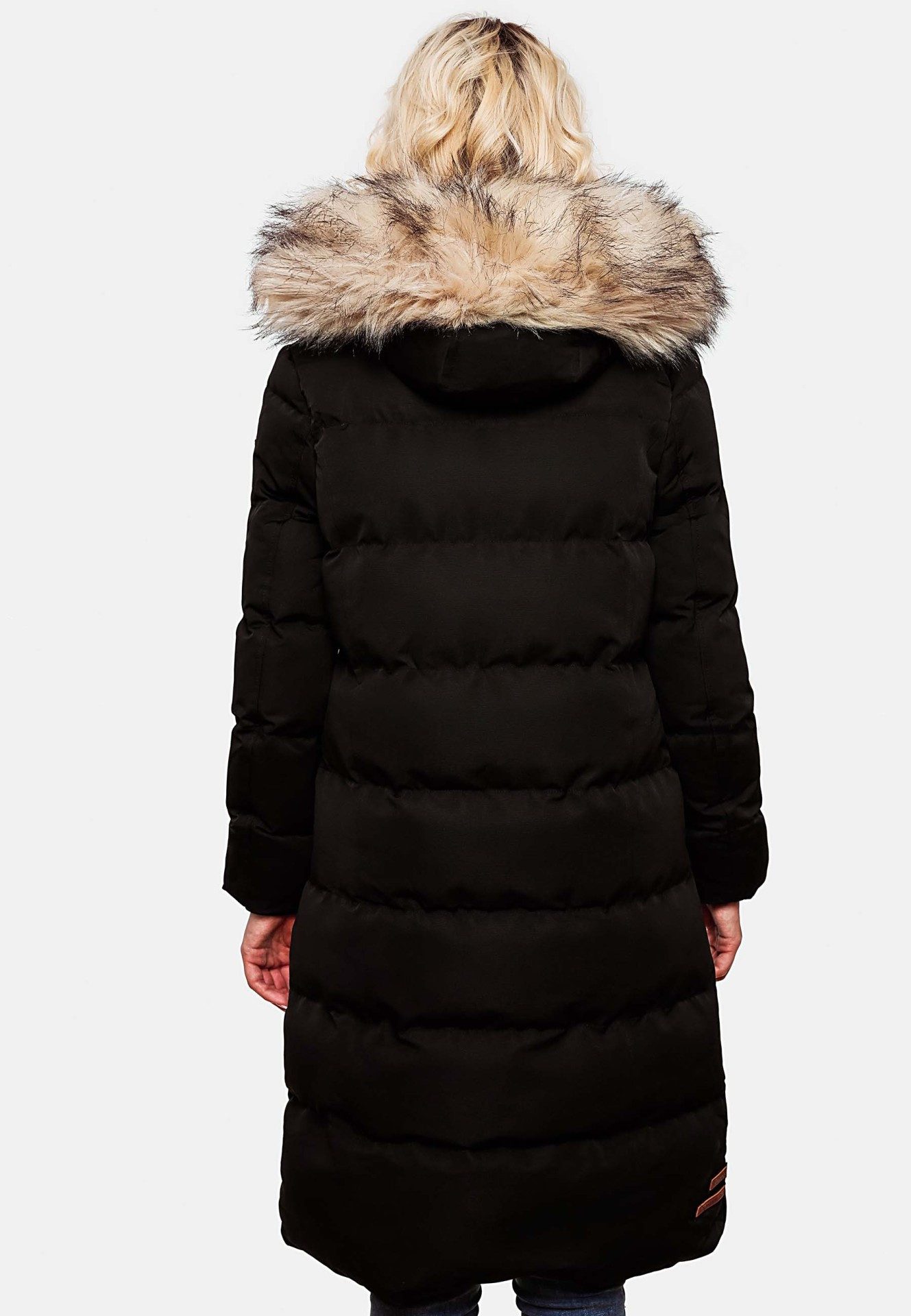 Marikoo Schneejacke Marikoo Schneesternchen Damen Winter Steppjacke B890 langer Parka mit abnehmbarer Kapuze – Bild 3 von 5