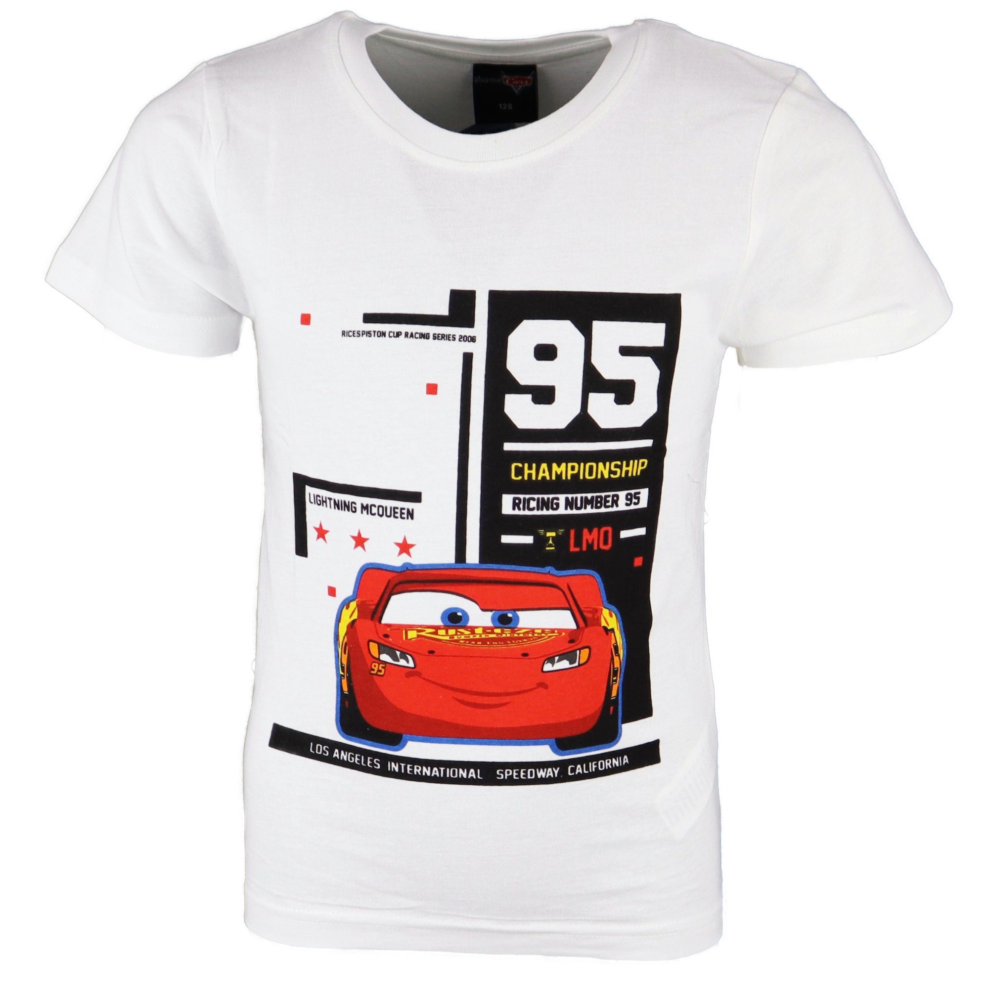 Disney Cars T-Shirt Disney Pixar Cars Lightning McQueen Kinder Jungen Shirt 100% Baumwolle