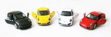 Welly Modellauto PORSCHE 911 (991) Carrera S Modellauto Modell Metall Auto 93 (Rot), Spielzeugauto Kinder Geschenk