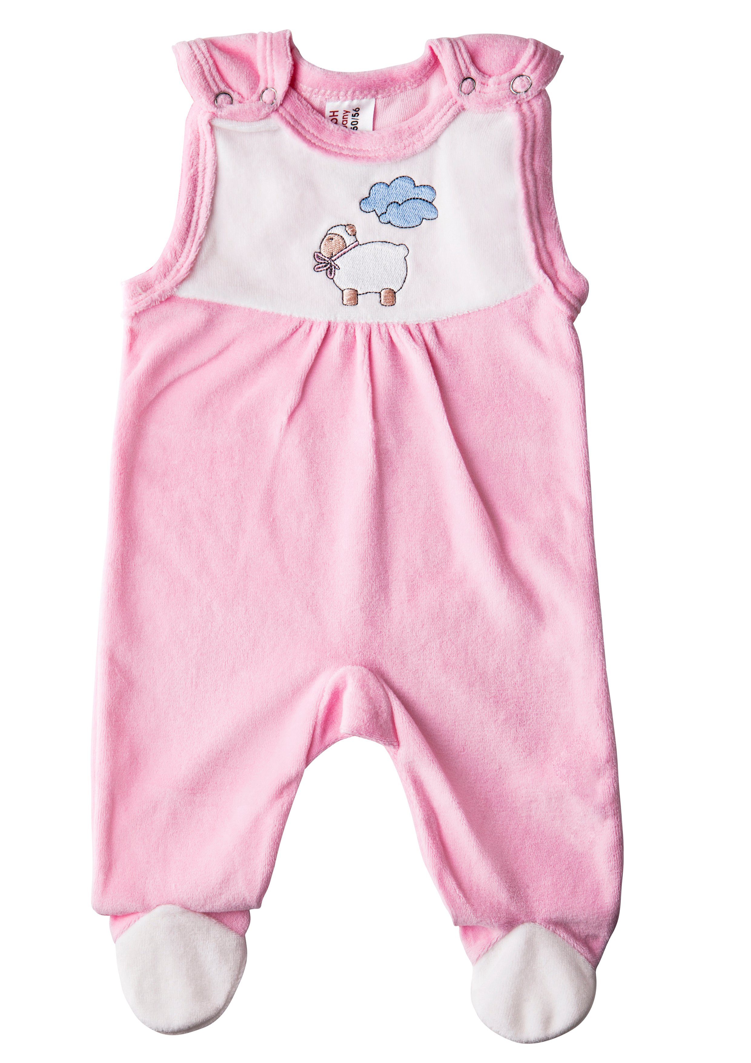 Clinotest Strampler Nickiplüsch-Strampler, unisex, super weich und kuschelig