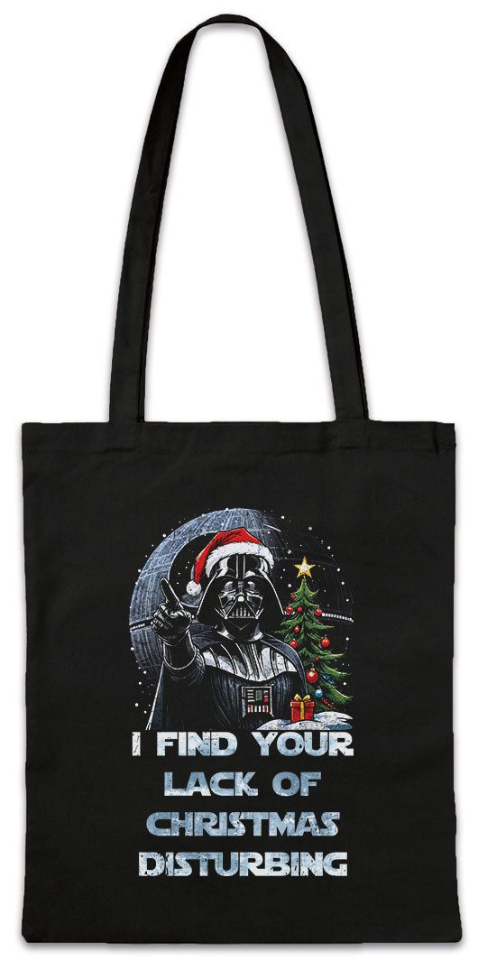 Beuteltasche Disturbing Christmas 2 Stofftasche Wars Force Merry Darth Holy