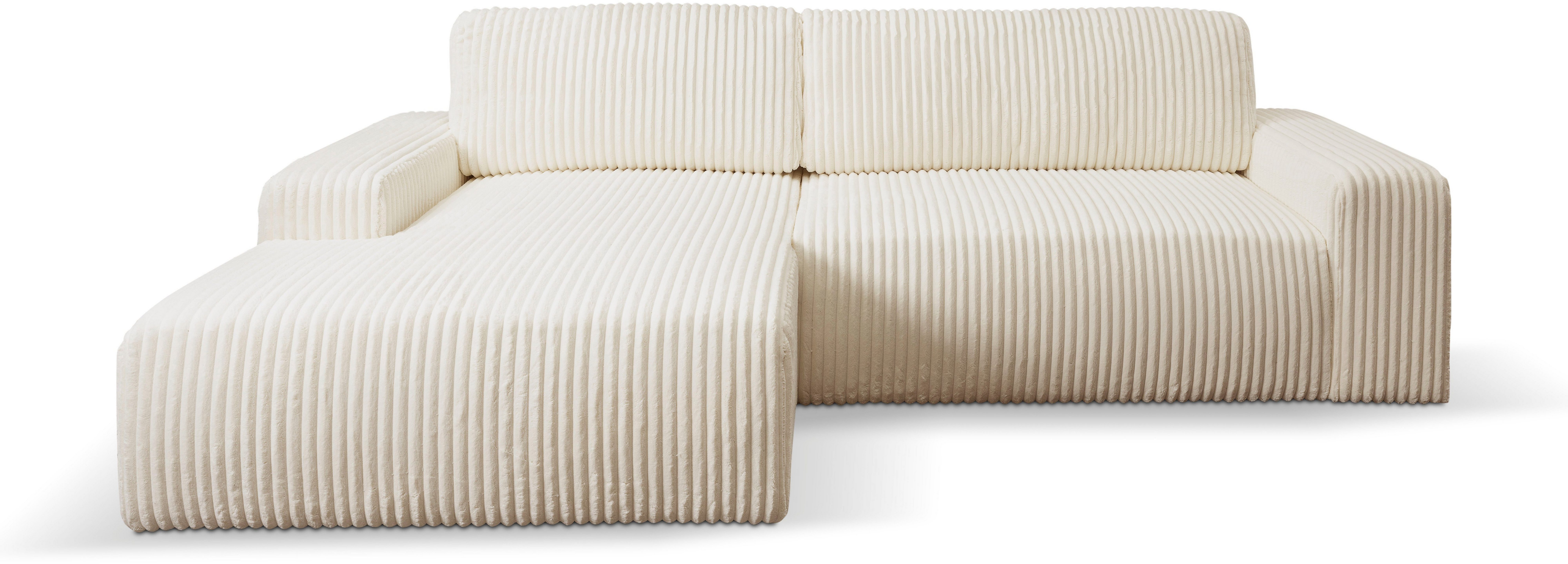 WERK2 Ecksofa Rotterdam-L, kuschelweicher Cord oder günstig online kaufen