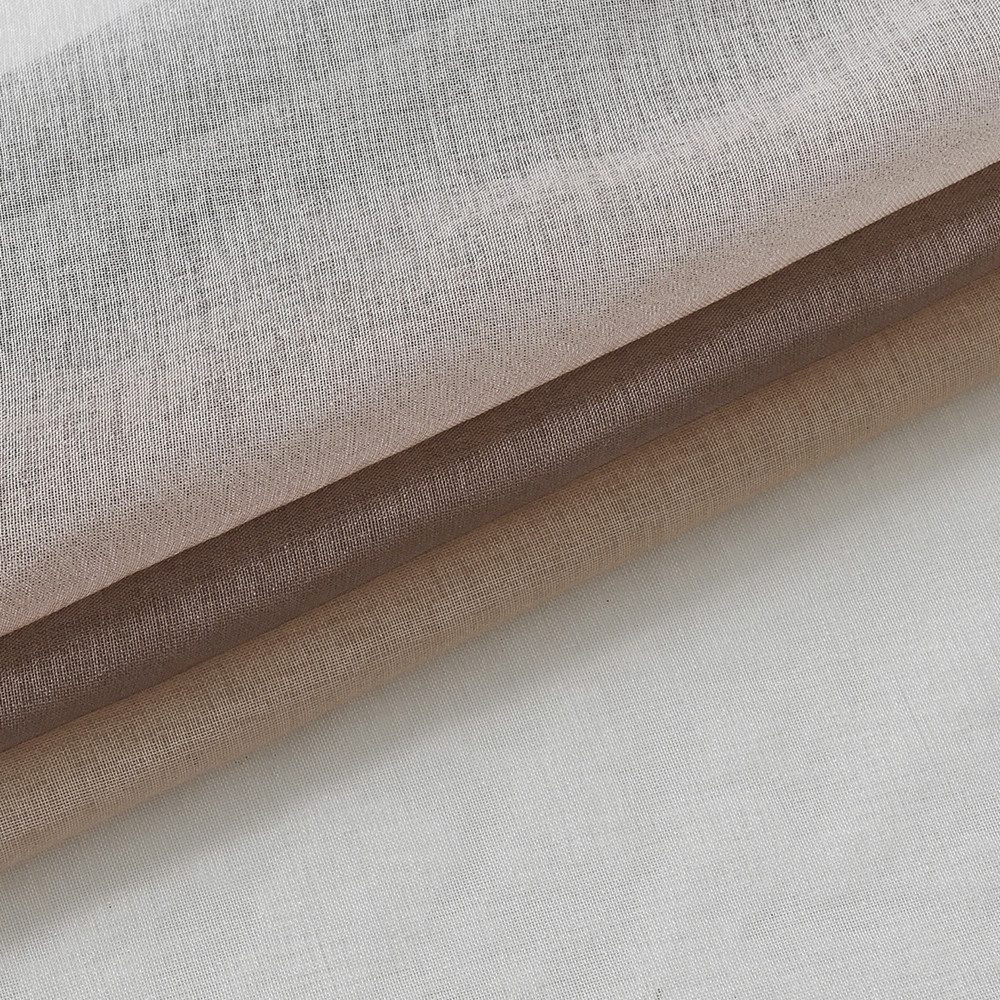 TUWENA Gardine 2er Farbverlauf Vorhänge Gardine, Mit Ösen Transparente Voile Gardine