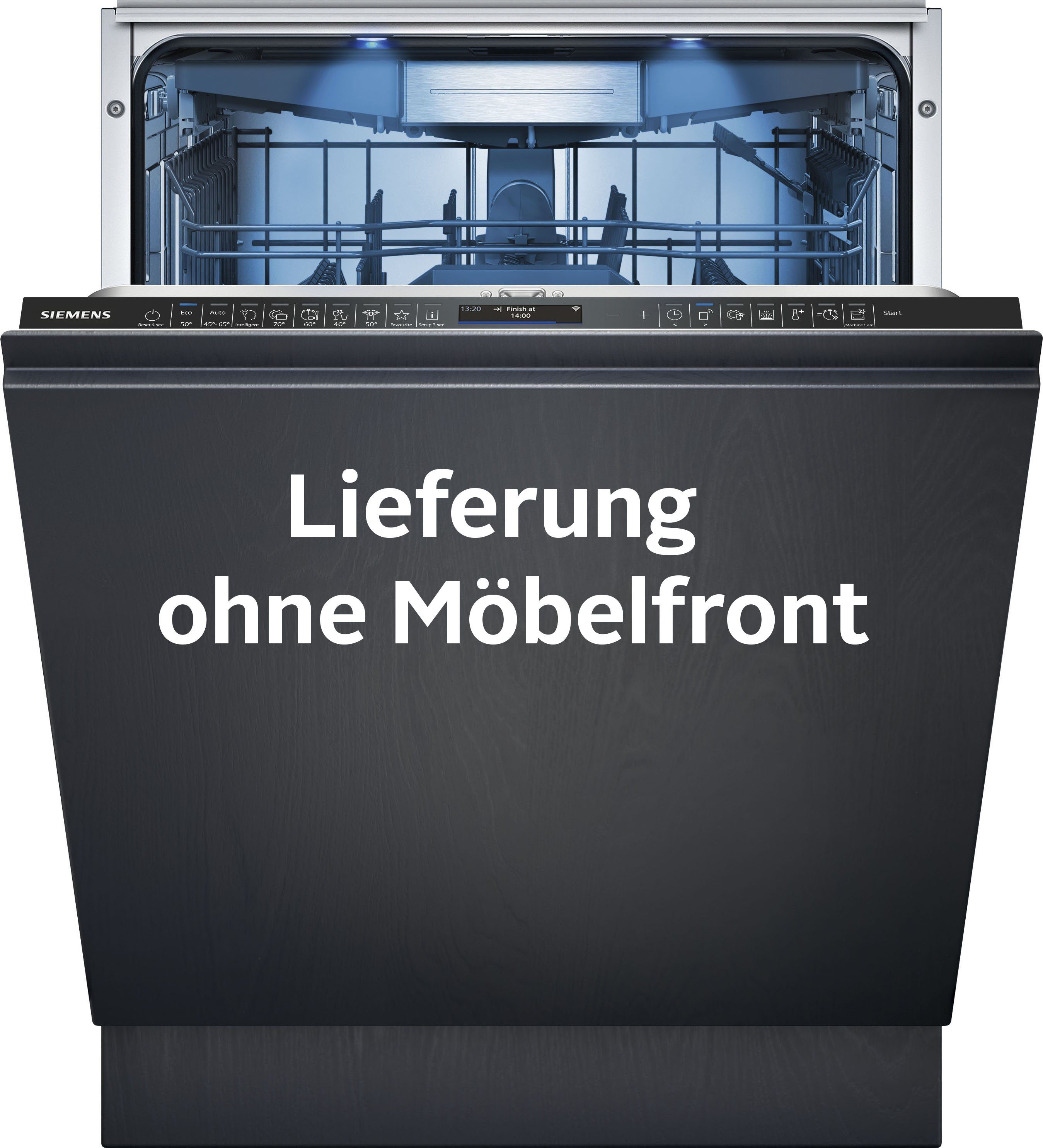 SIEMENS vollintegrierbarer Geschirrspüler iQ700 SN87TX00CE, 14 Maßgedecke, Bessere Trocknung & weniger Energieverbrauch dank Zeolith
