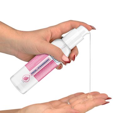 Waterfeel Gleit- und Massagegel 3in1 Gleitmittel Massage Oral Erdbeer Gel Wasser Kondomverträglich, Kompatibel mit Latexkondomen