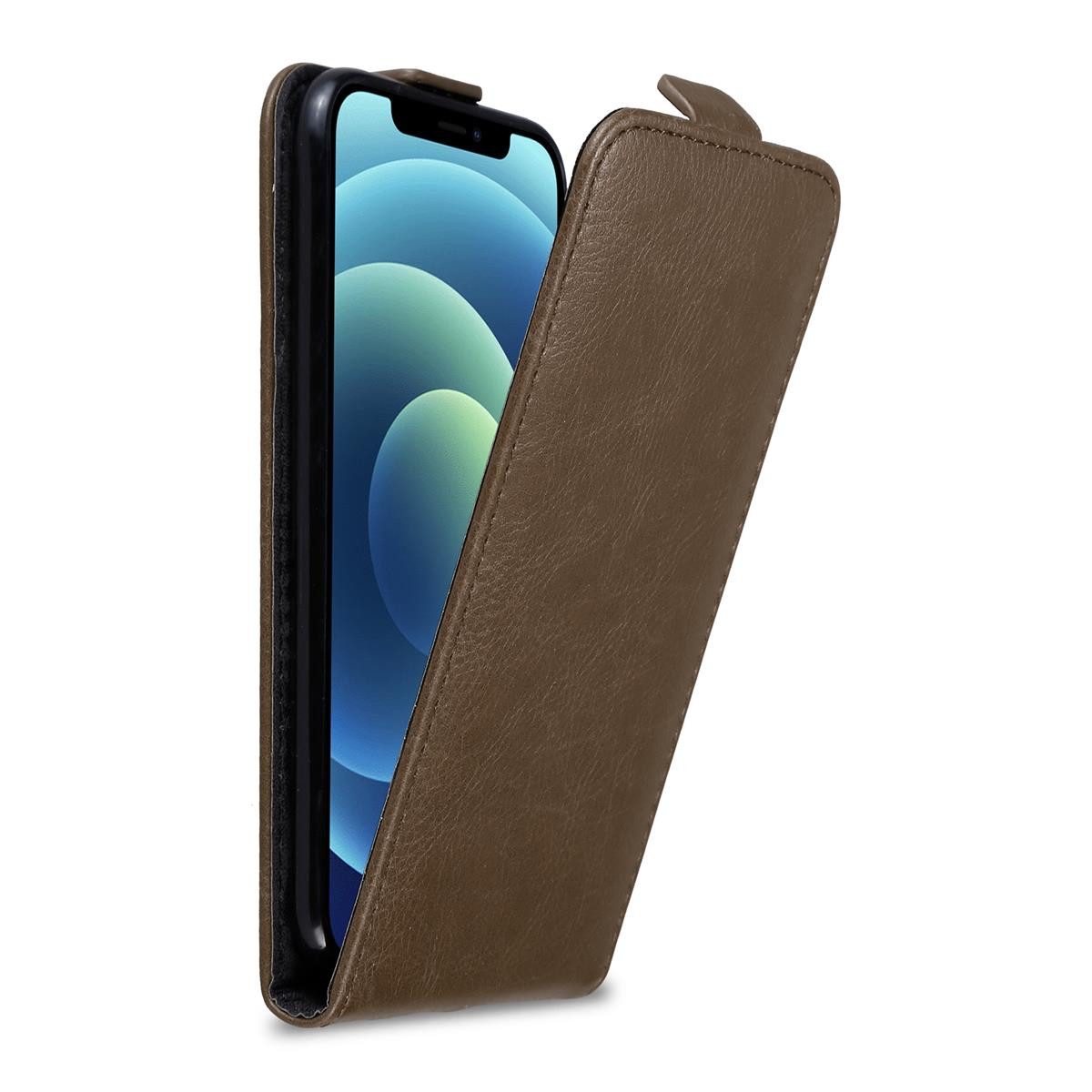 Cadorabo Smartphone-Hülle für Apple iPhone 12 / 12 PRO Hülle mit Magnetverschluss Apple iPhone 12 / 12 PRO, Handy Schutzhülle, Klappbare Hülle, Kunstleder mit Magnetverschluss