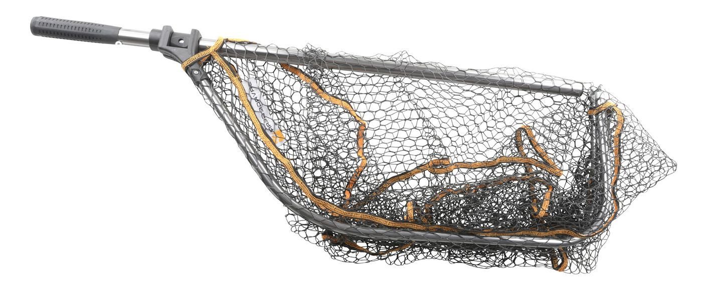 Savage Gear Angelkescher Savage Gear Pro Folding Rubber Large Mesh Landing Net XL Kescher