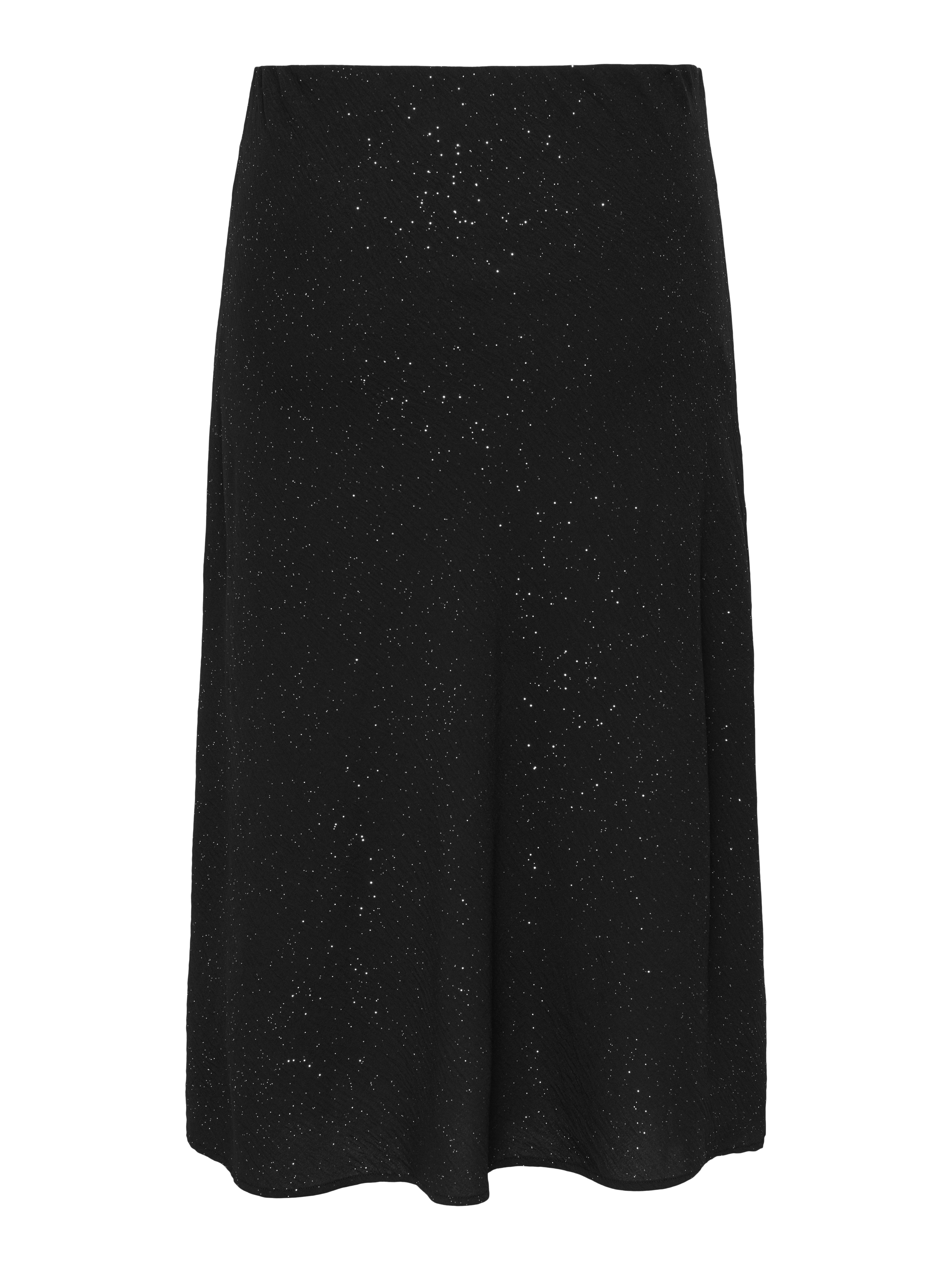 ONLY CARMAKOMA Midirock CARJOSEE METTA LIFE MIDI SKIRT WVN mit Glitzer Effe günstig online kaufen