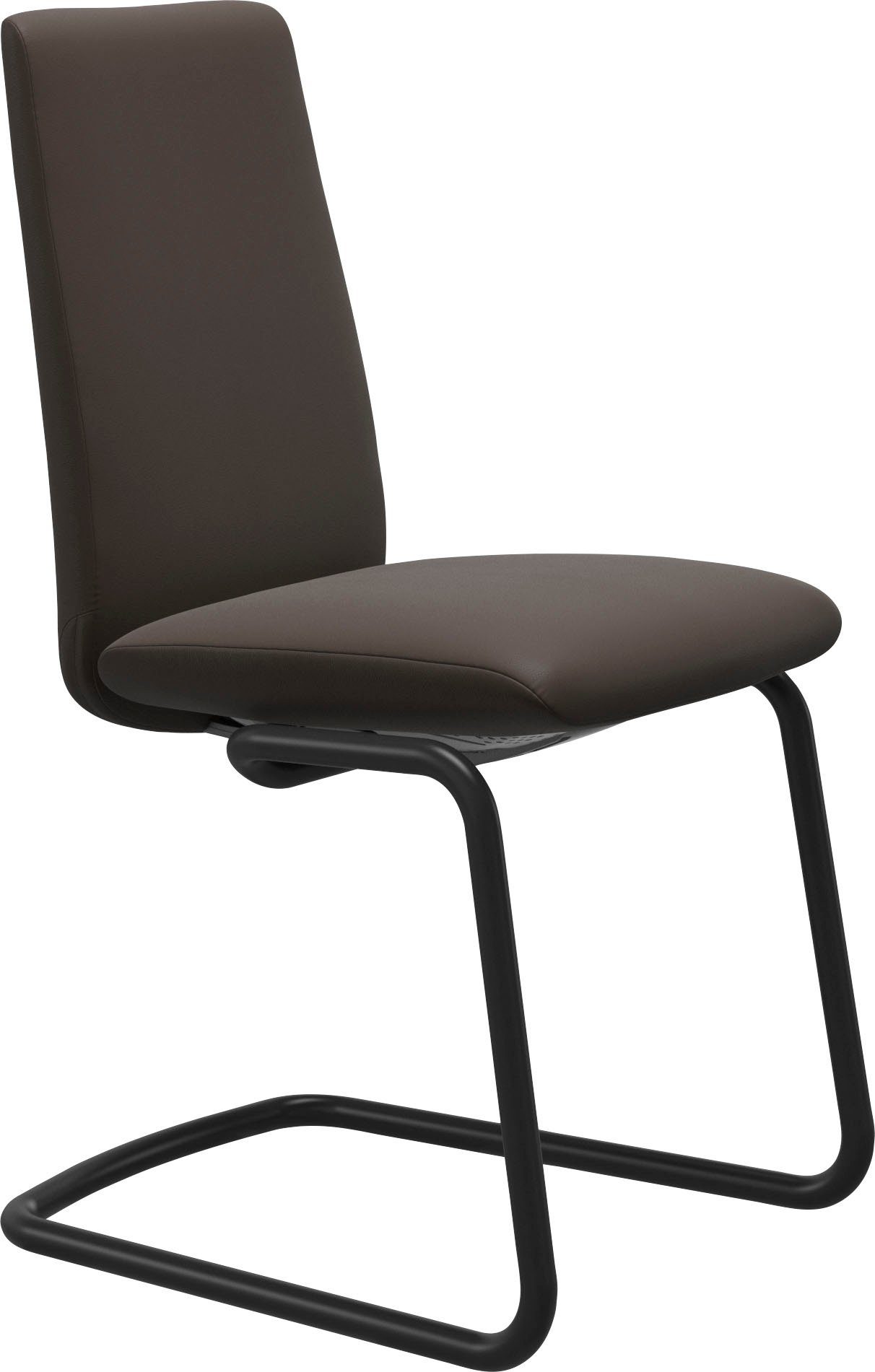 Stahl Laurel, Low M, Polsterstuhl mit Back, Beinen in matt Schwarz aus Größe Stressless®