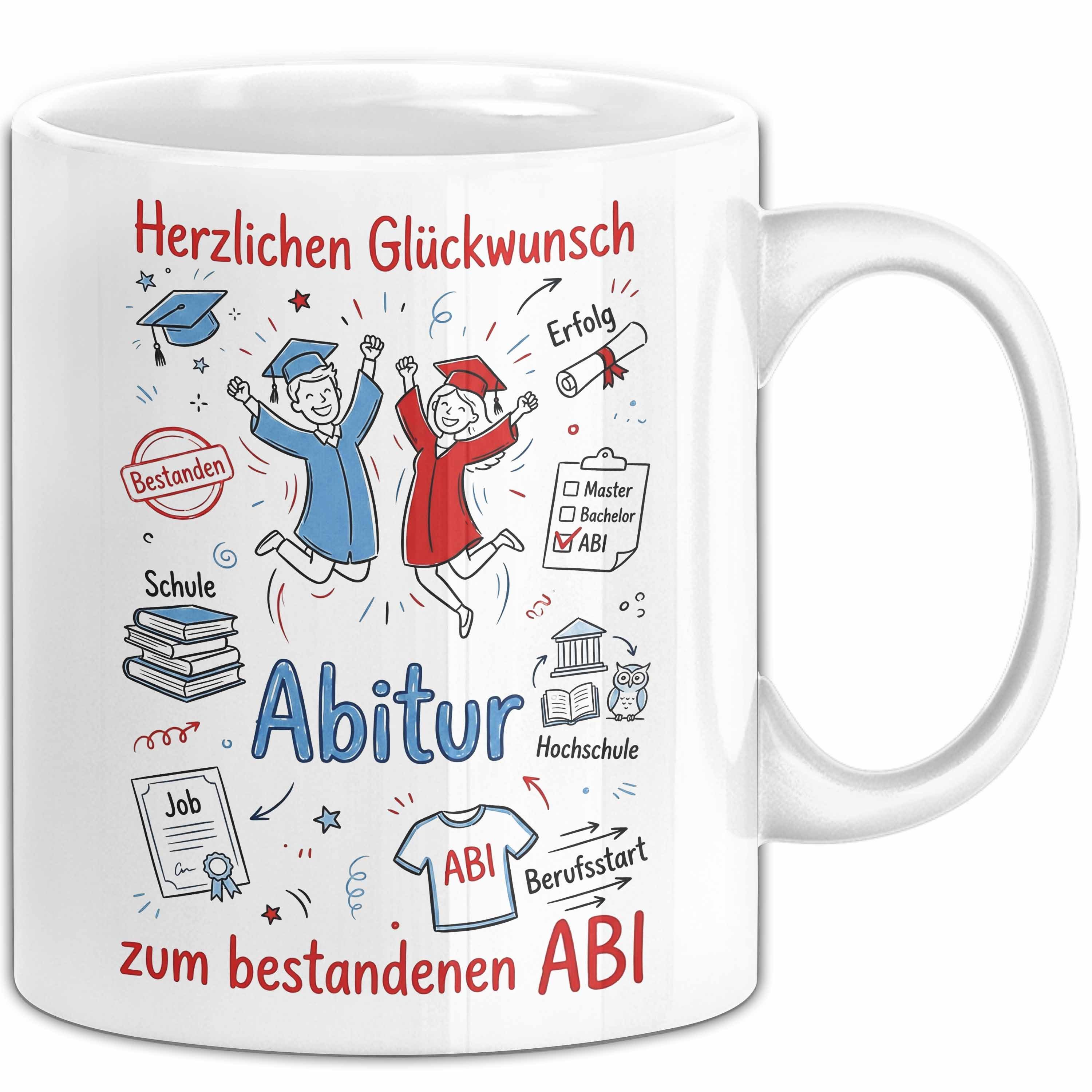 Trendation Tasse Schüler Abschluss Tasse Geschenk Lustige Geschenkidee Spruch Herzliche, Keramik