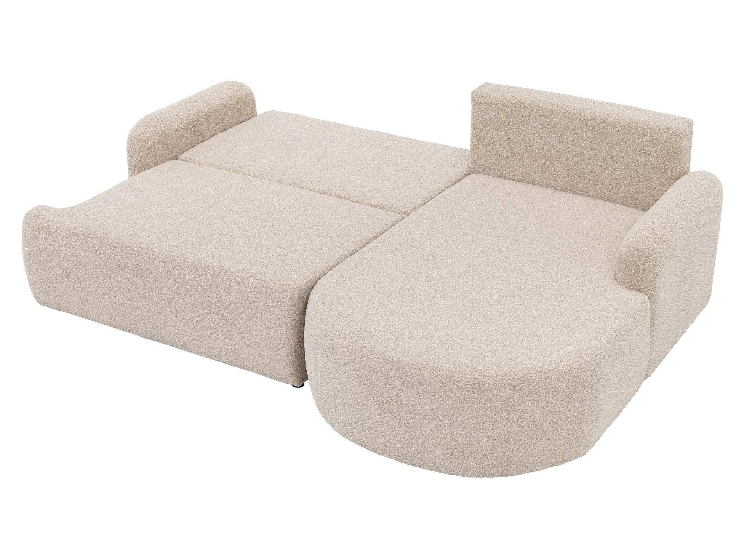 MIRJAN24 Ecksofa Loridu, mit Schlaffunktion und Bettkasten, Kissen-Set, 250x174x90 cm