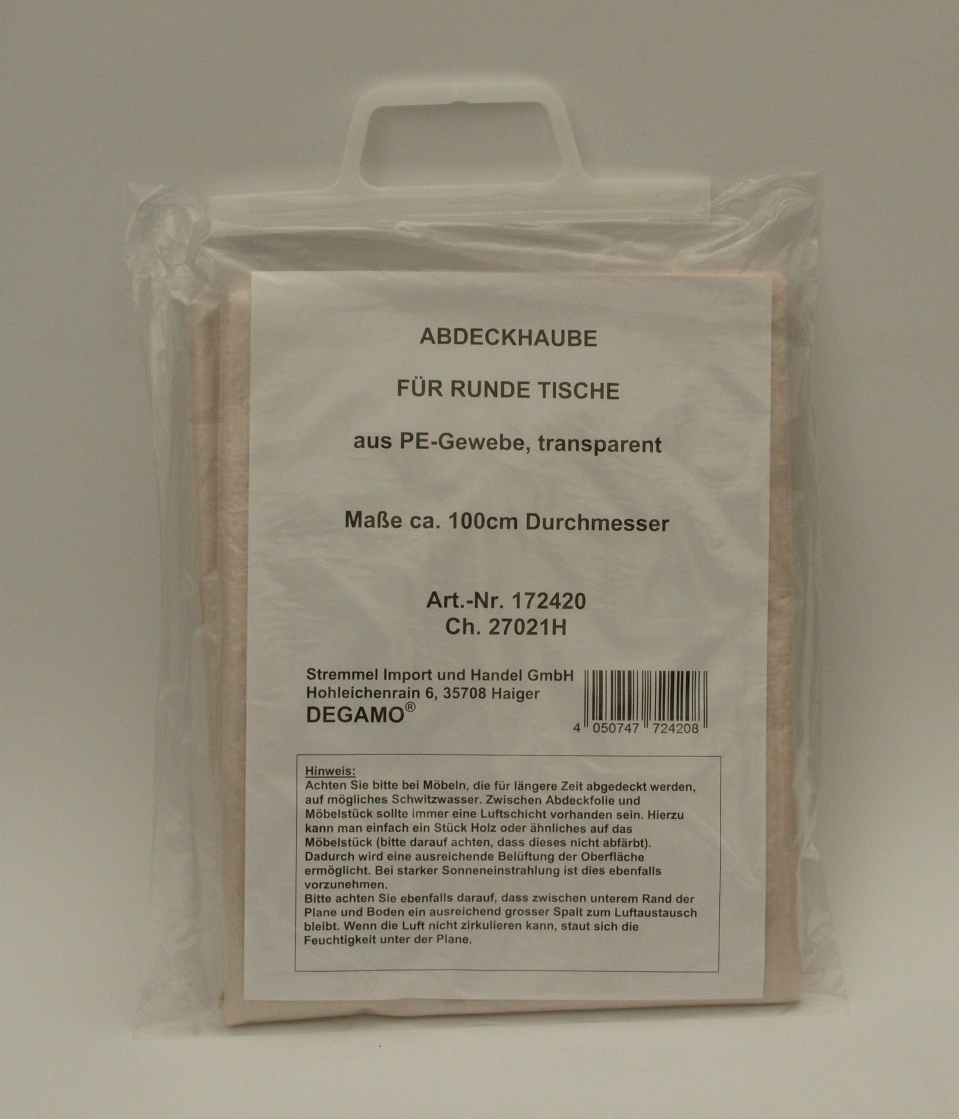 DEGAMO Gartenmöbel-Schutzhülle (1-St), für Gartentisch rund 100x70cm, PE tr günstig online kaufen