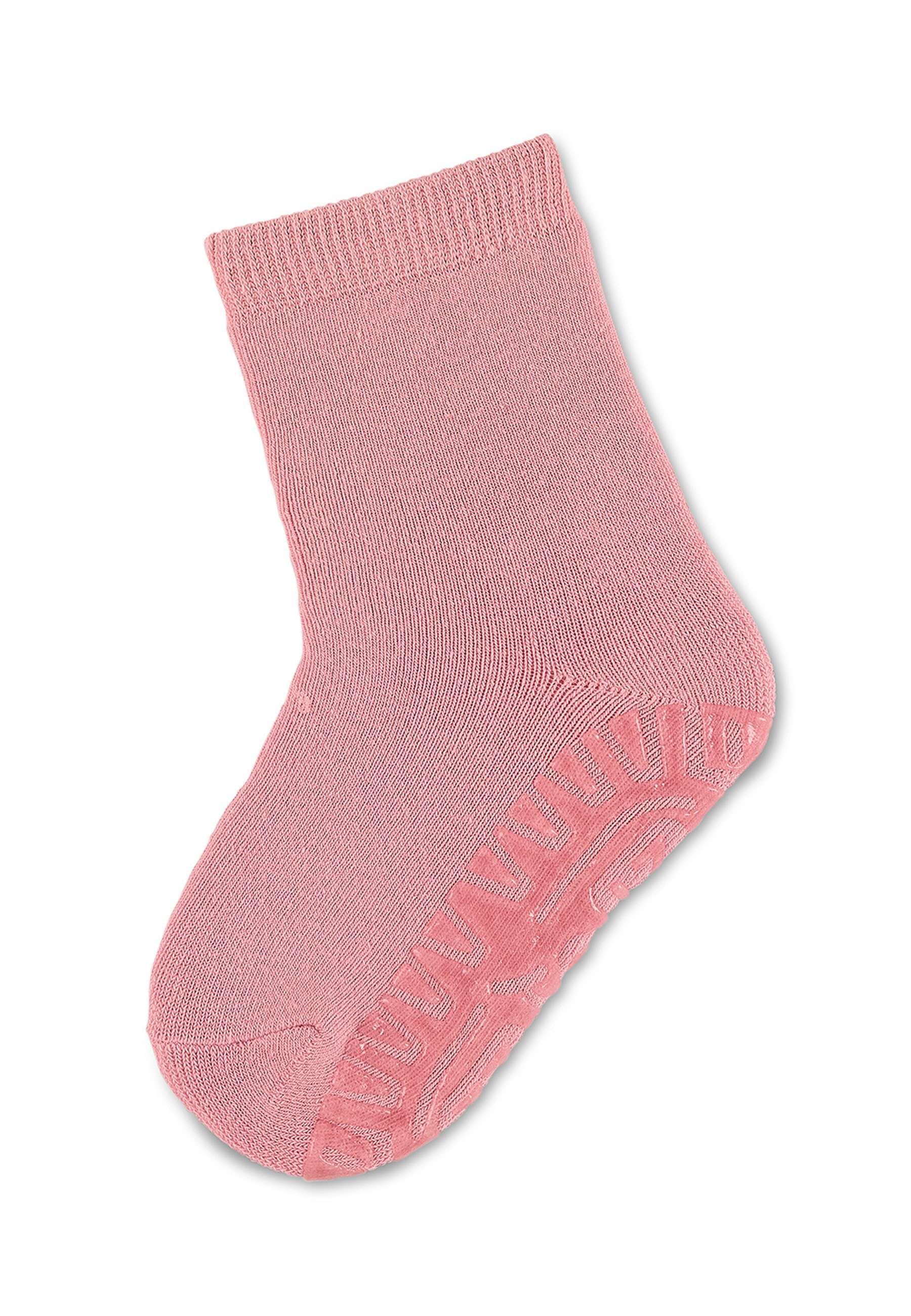 Sterntaler® ABS-Socken Fli dunkelrosa süßen im Rutschsocken uni mit Vollplüsch Fli (Fliesensocken SOFT ABS- Anti-Rutsch-Sohle Söckchen Sohlenbereich, und mit Motiven)