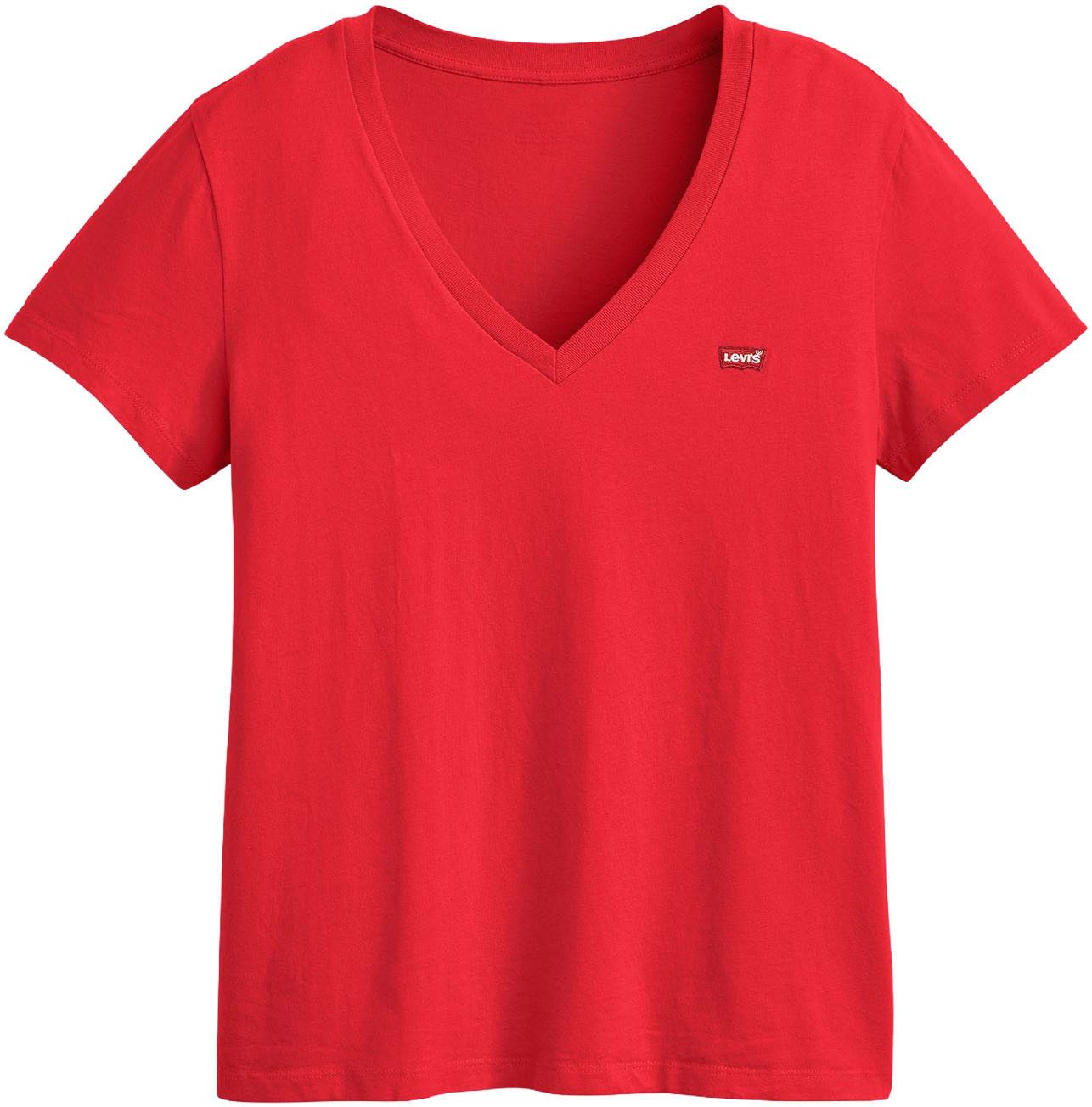 Levi's® V-Shirt Perfect Tee mit kleinem Batwing- Logo günstig online kaufen