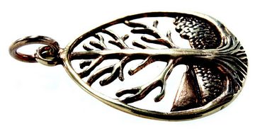 Kiss of Leather Kettenanhänger Lebensbaum Lebens Baum Tree of Life Yggdrasil Anhänger Bronze