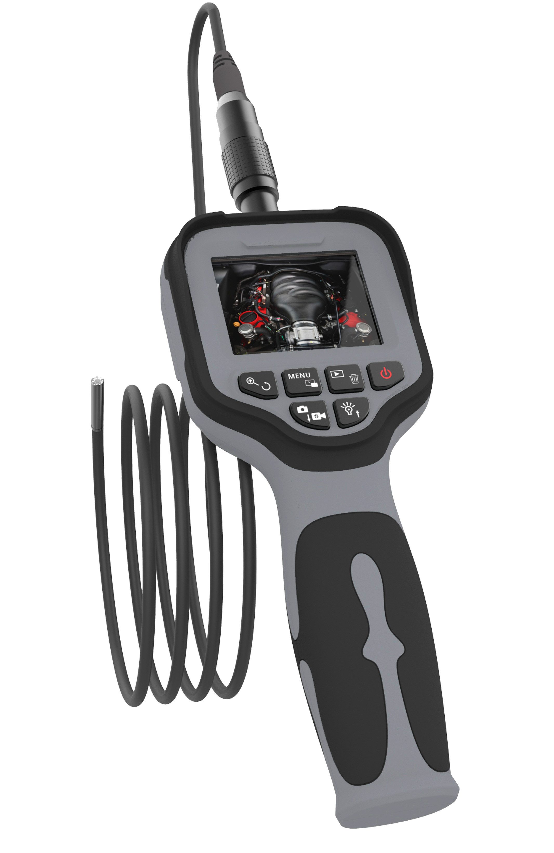 Northpoint 2,8" Display HD-Kamera 6 LEDs 115 cm Schwanenhals Zubehör Inspektionskamera