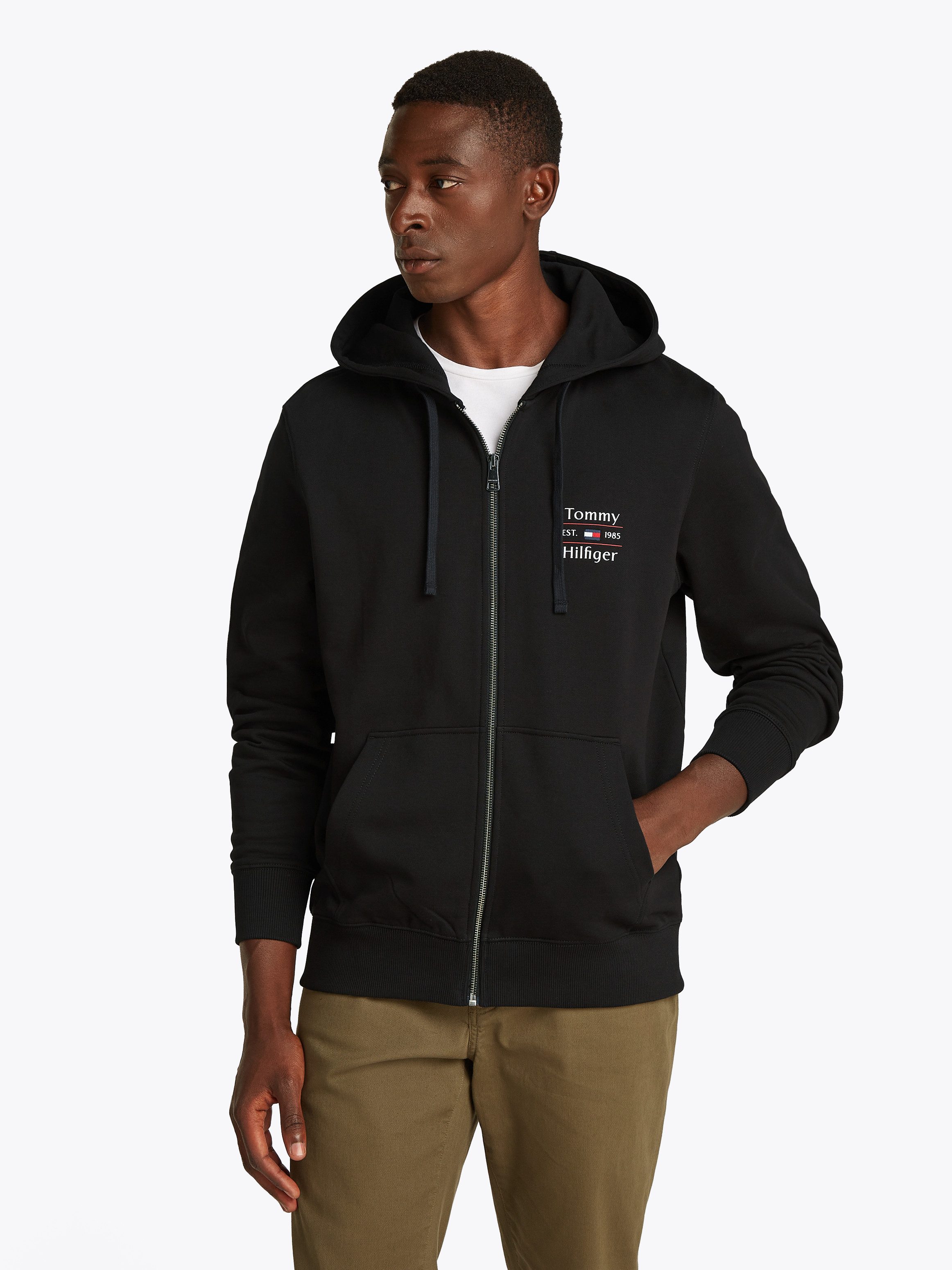 Tommy Hilfiger Kapuzensweatjacke HILFIGER STACK HOODY günstig online kaufen