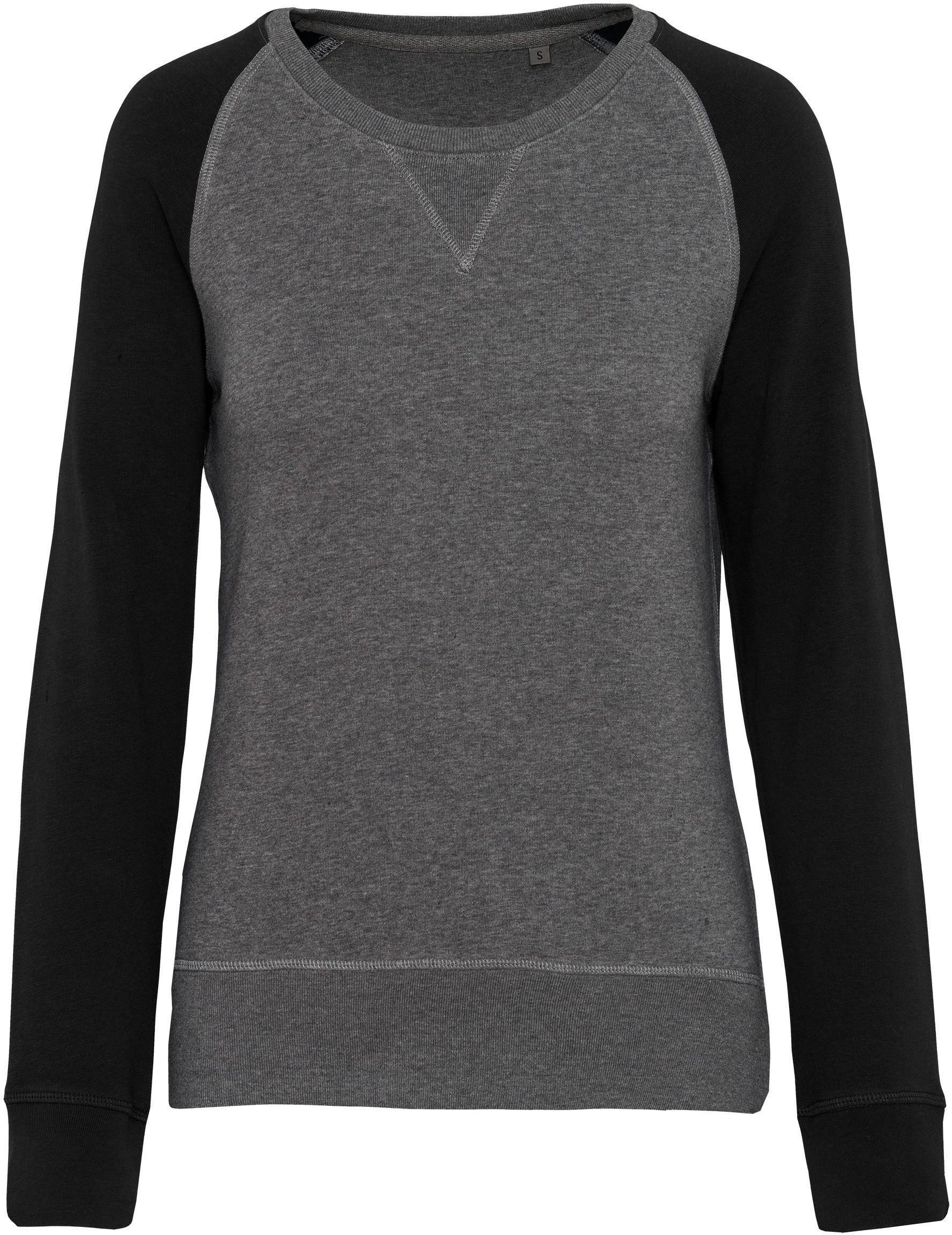 Kariban Sweatshirt Zweifarbiges Damen-Sweatshirt French Terry günstig online kaufen