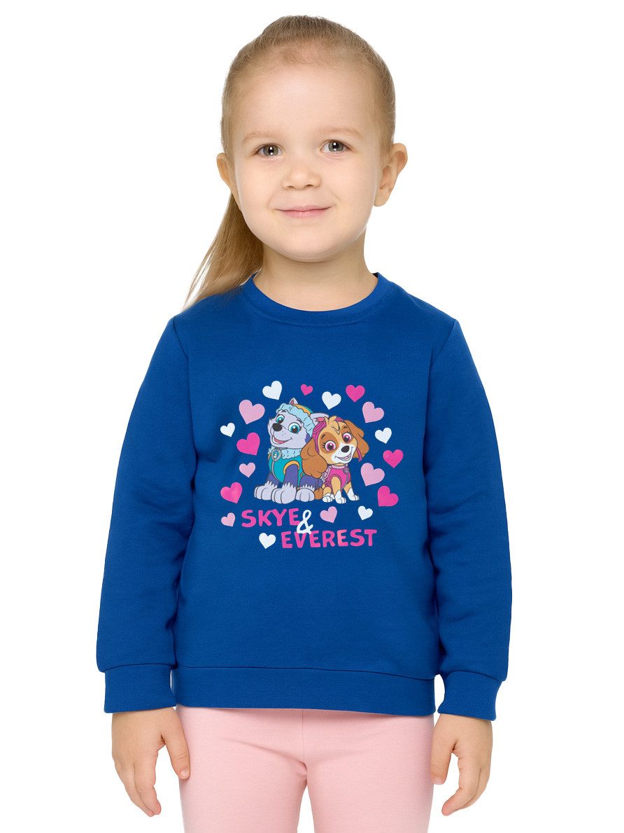 Sweatshirt Paw Patrol Pullover für Mädchen - Skye & Everest Blau