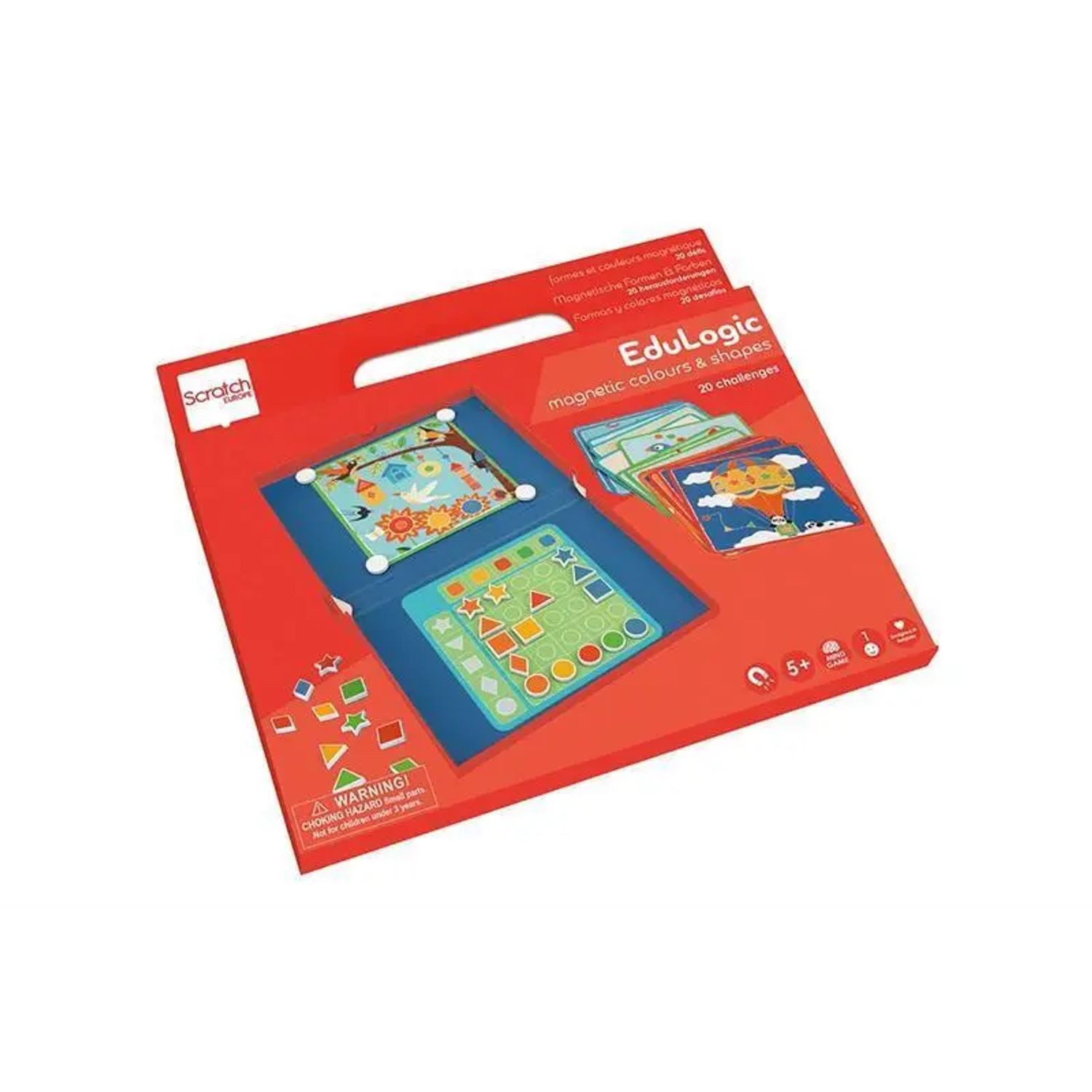 SCRATCH Spiel Magnet Lernspiel Farben/Formen Sortieren (Kinderspiel)