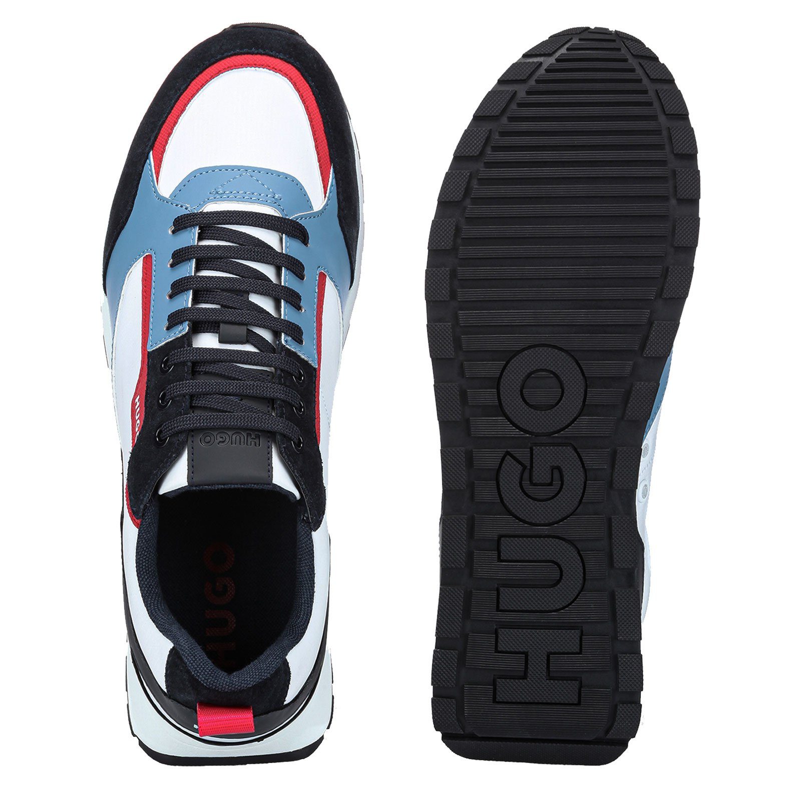 HUGO mit leichter A blue 421 medium Icelin_Runn_nypu EVA-Sohle Sneaker