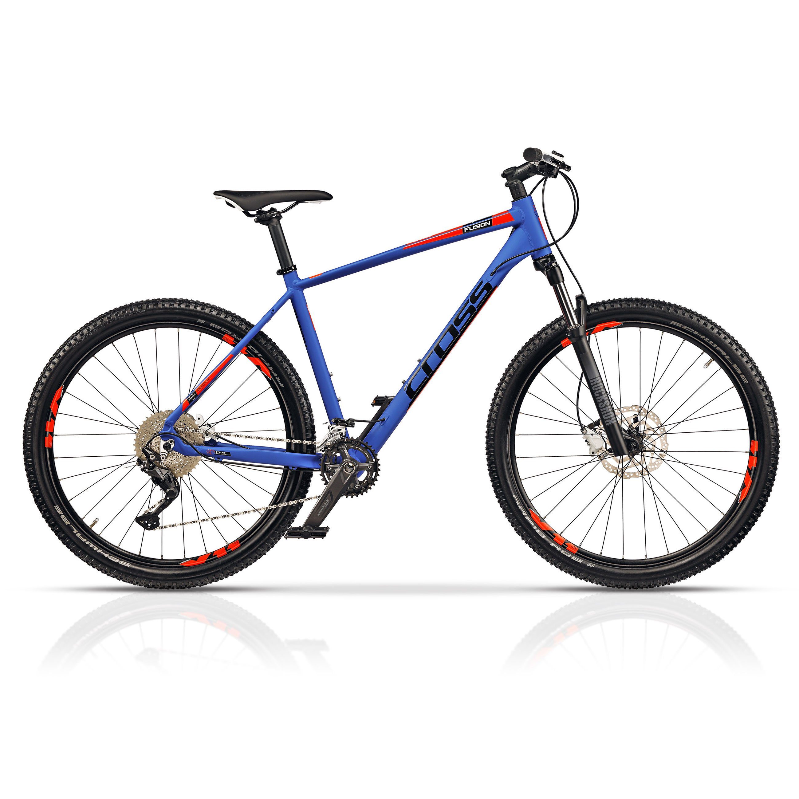 Airtracks Mountainbike 27,5 Zoll Herren Mountainbike FUSION X MTB 2 x 10 Gang, (Shimano Deore RD-M4120 SGS), ROCK SHOX JUDY SILVER - 42 46 50 54 cm - Mod. 2024