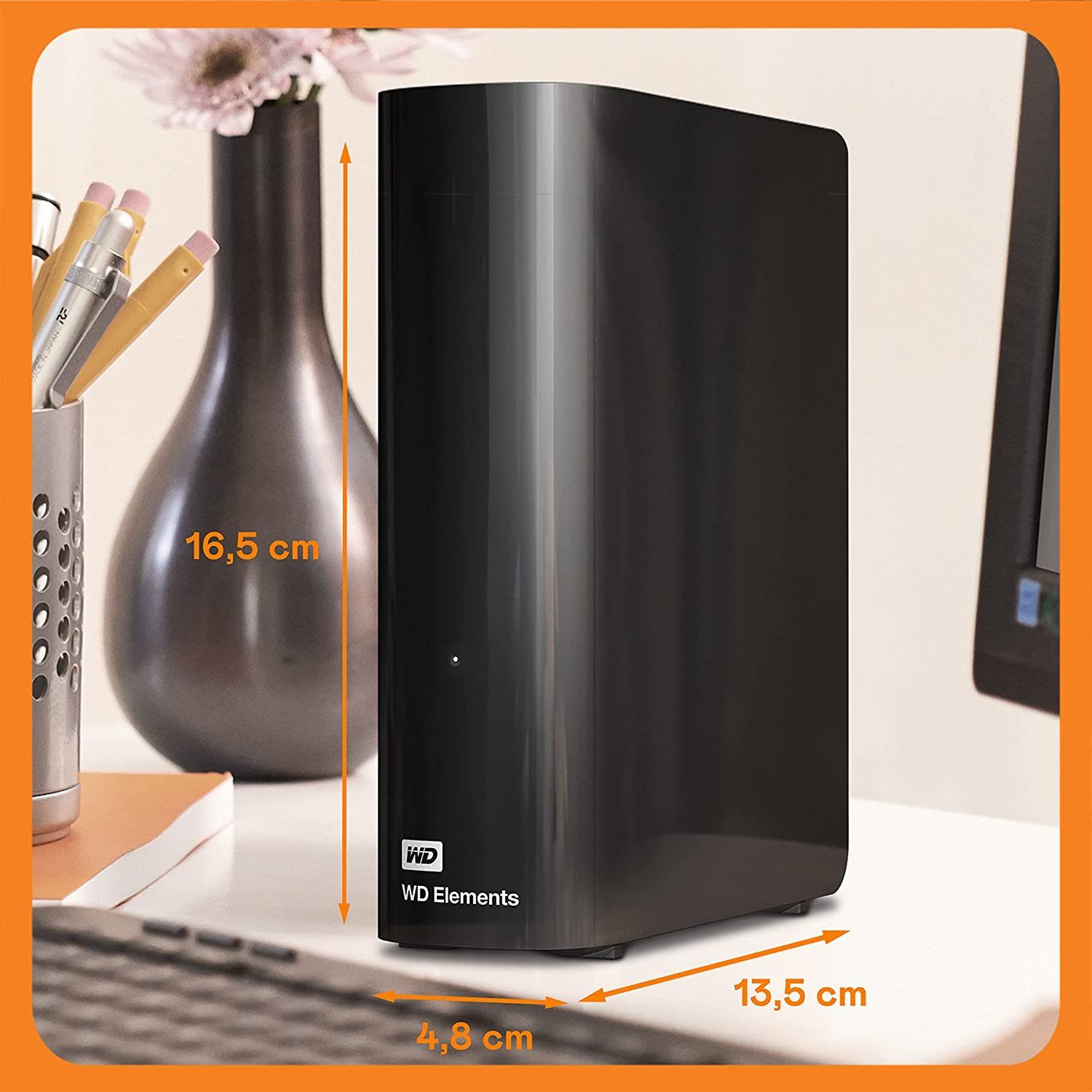 Digital WD Elements HDD-Festplatte Desktop 3.0 (8TB) externe Western