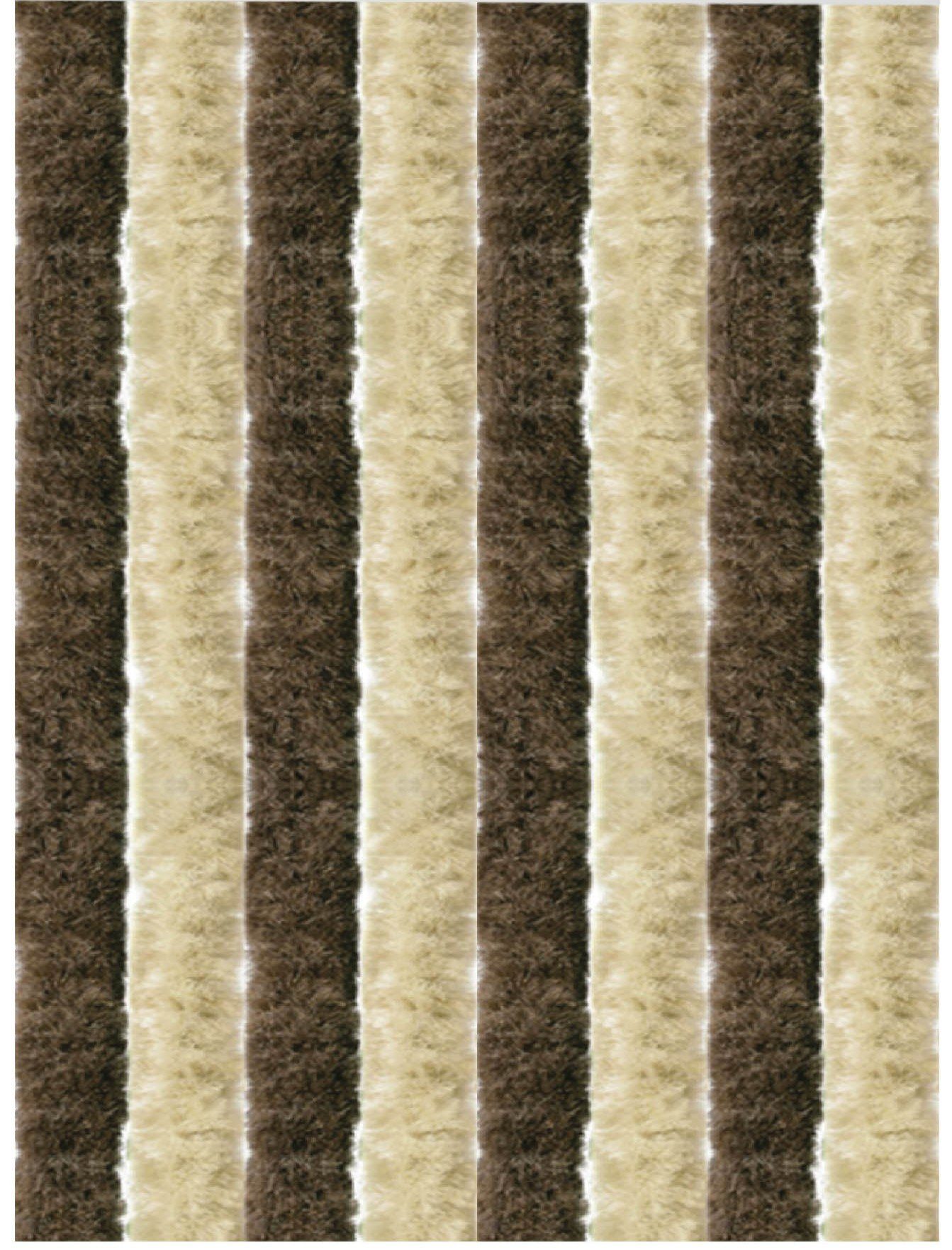Türvorhang Flauschi, Arsvita, Ösen (1 St), Flauschvorhang 160x185 cm in Unistreifen beige - braun, viele Farben