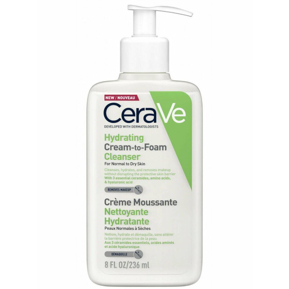 Cerave Make-up-Entferner Hydrating Cream-To-Foam Cleanser