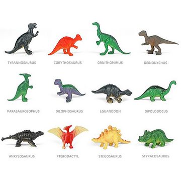 Fivejoy Lernspielzeug GroßEs Dino Ei 14 Dinosaur Figuren Spielzeug, Dino Ausgrabungsset (14-St)