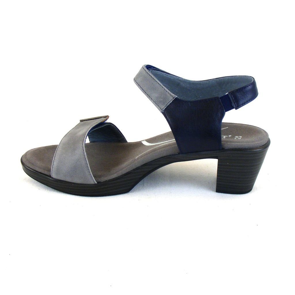 blau Schuhe Sandaletten 17958 Damen Intact Naot NAOT Fußbett Leder Sandalette grau