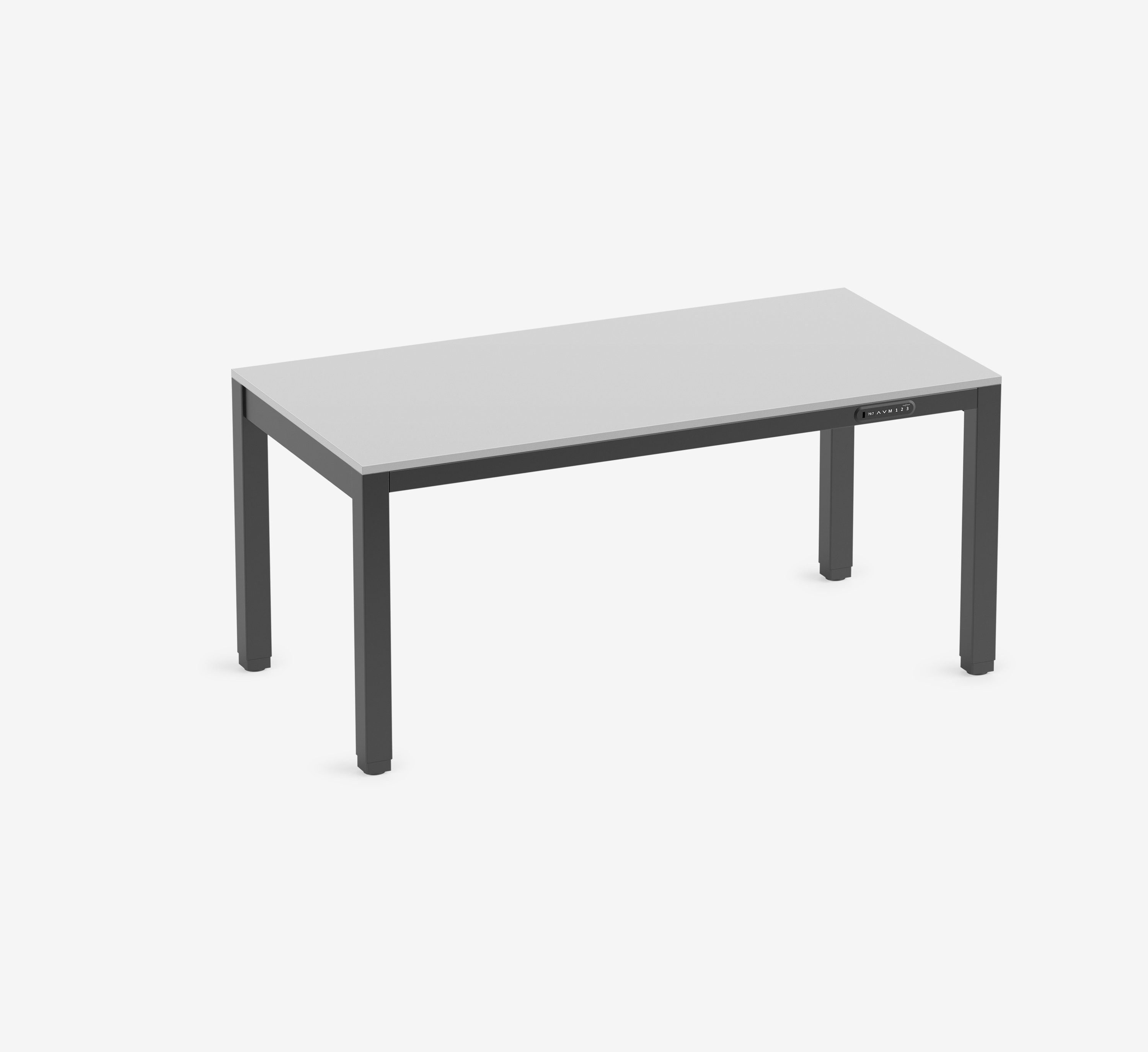 Ergolutions Schreibtisch PRIMUS 4-Bein elektrisch höhenverstellbarer Schreibtisch, 160 kg Traglast / USB-A / Leise / Timer / Memory / Kollisionssensor