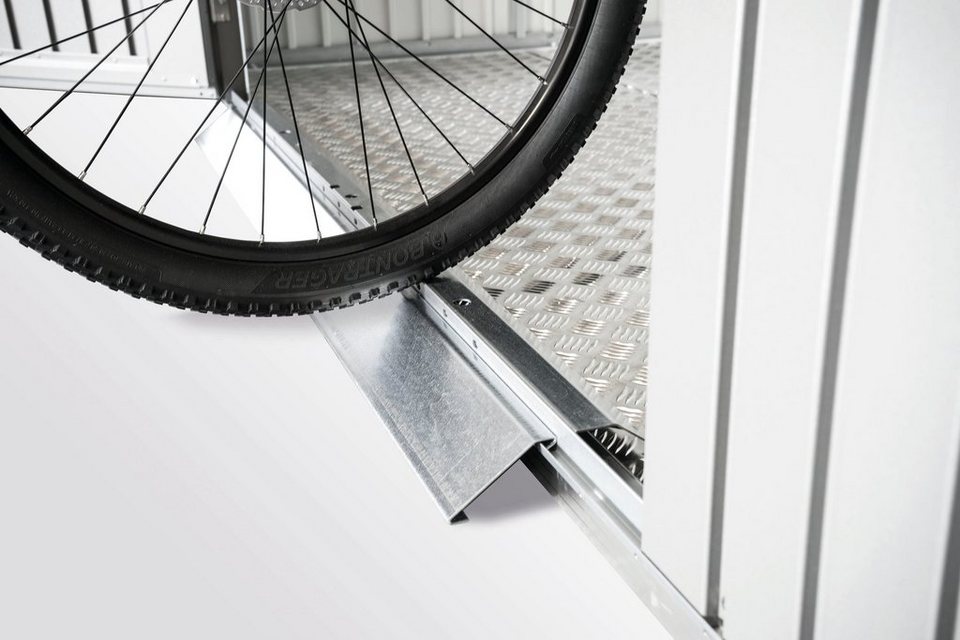 Fahrradrampe, für Biohort Bodenschwellen-Rampe HighLine Gerätehaus