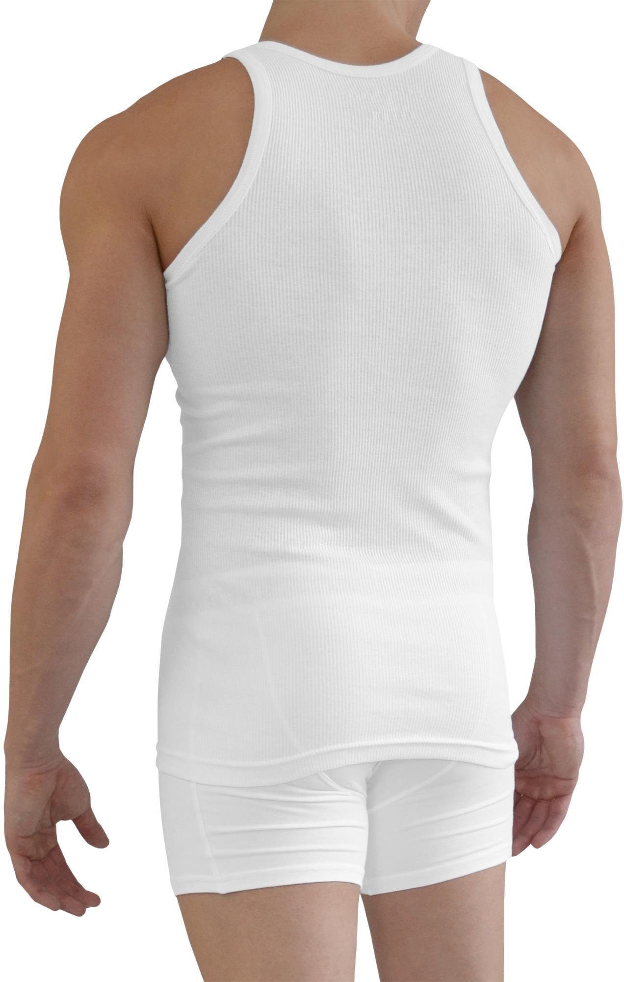 Doppelripp Unterhemd 5 Doppelrippung mit normani Herren-Unterhemd Stück