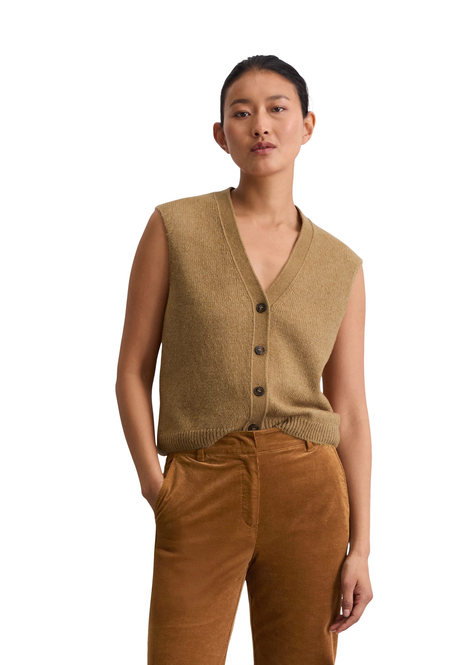 Marc O'Polo Strickweste aus softem Schurwolle-Mix