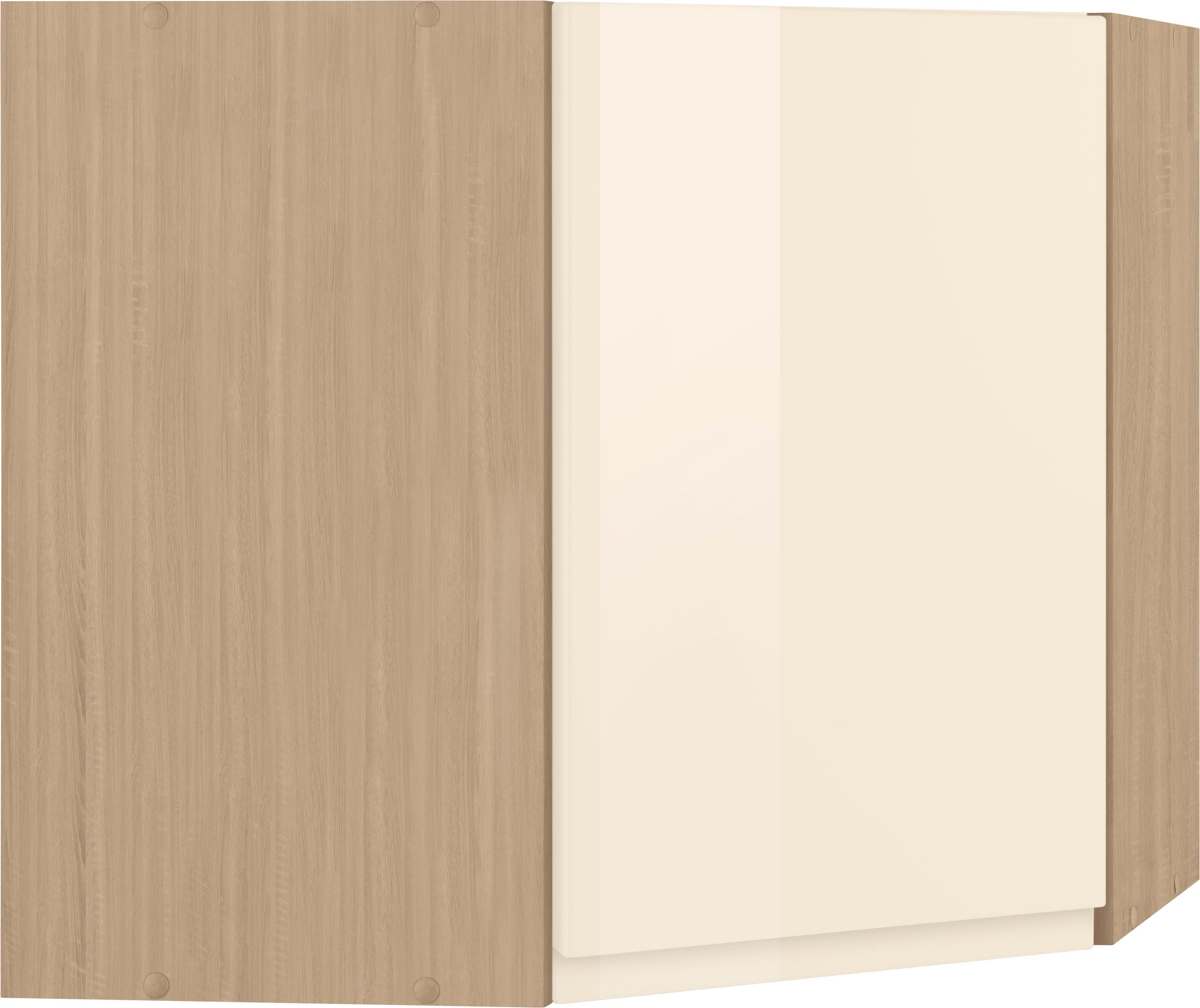 HELD MÖBEL Eckhängeschrank Virginia 60 cm breit creme Hochglanz