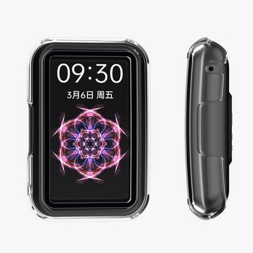 kwmobile Smartwatch-Hülle 2x Hülle für Oppo Watch Free, Fullbody Fitnesstracker Glas Cover Case Schutzhülle Set