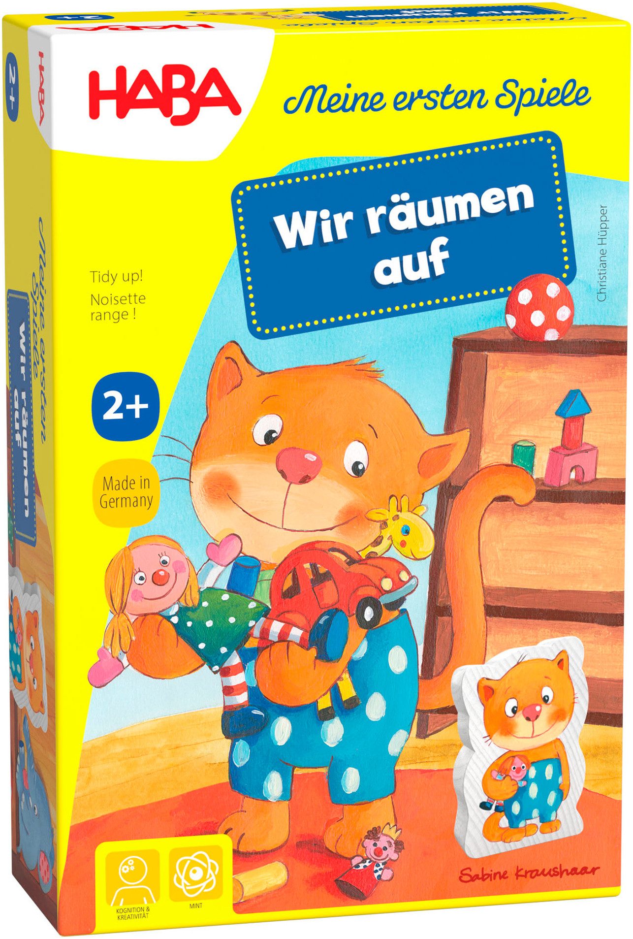 Haba Spiel Meine ersten Spiele - Wir räumen auf, Zuordnungsspiel, Made in Germany