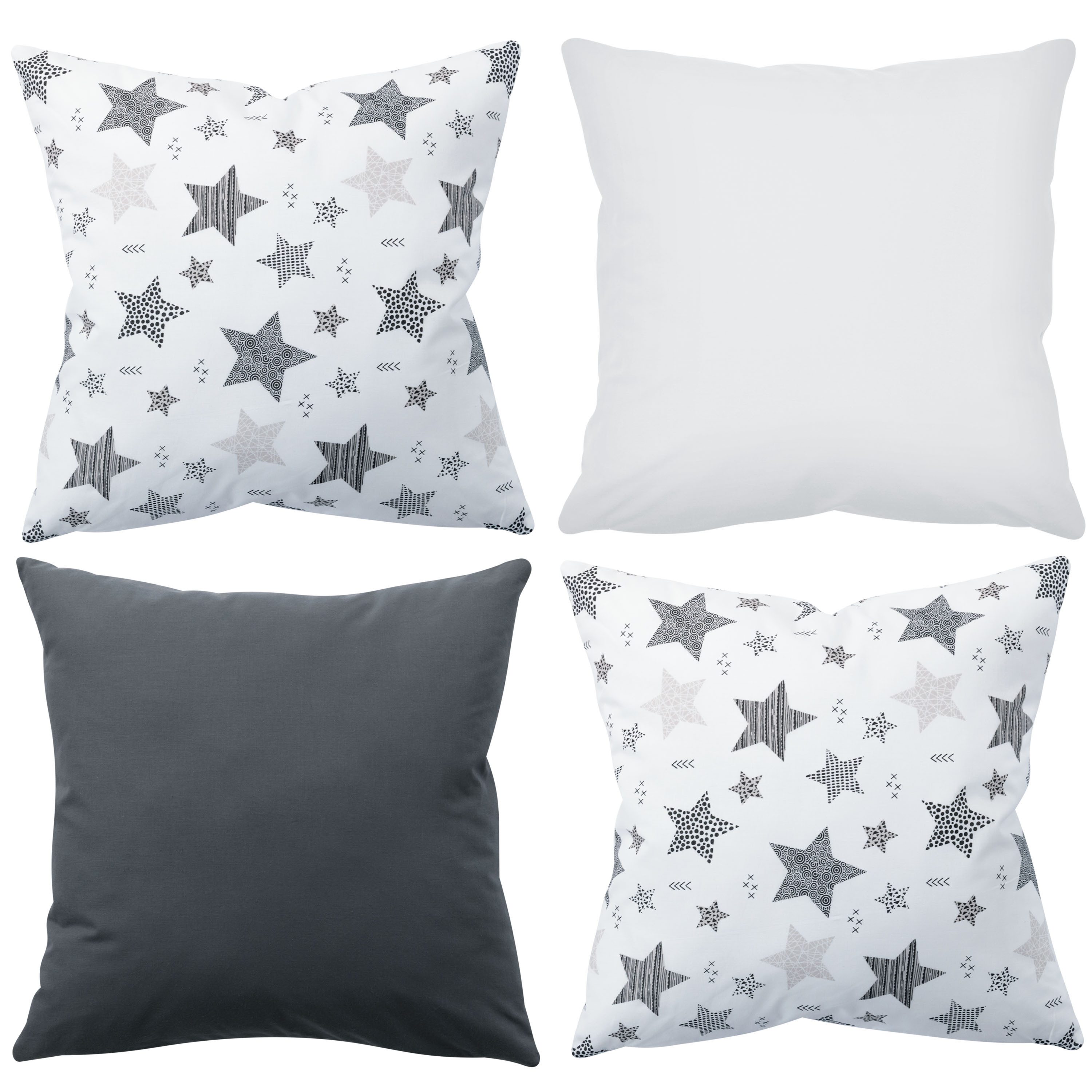 Amilian Декоративные подушки 4er Set - Декоративные подушки mit Füllung - 50x50 cm - Deko Подушки