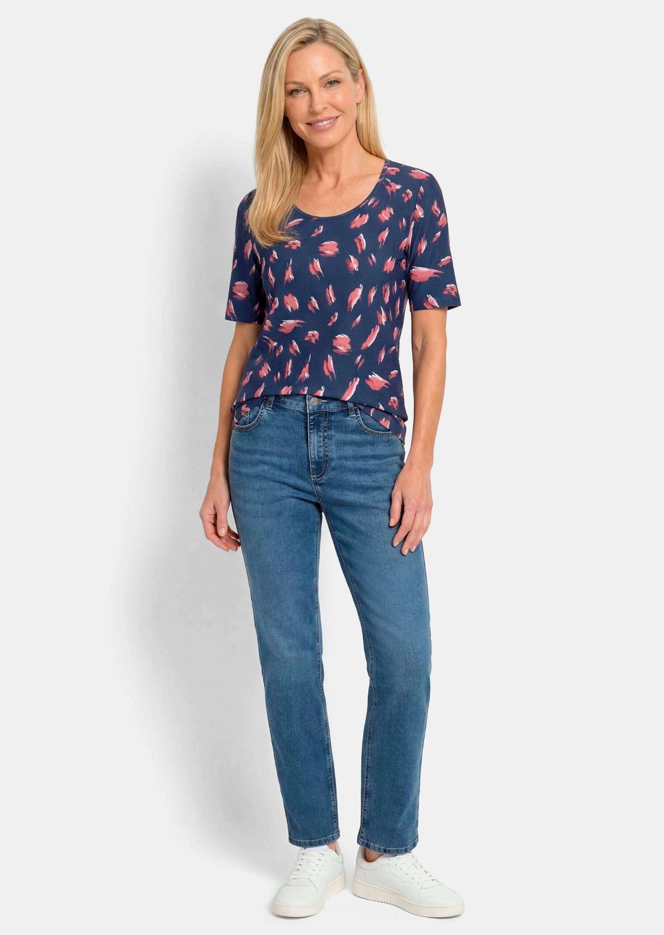 GOLDNER T-Shirt Sommershirt mit Tupfenmuster – Bild 2 von 5