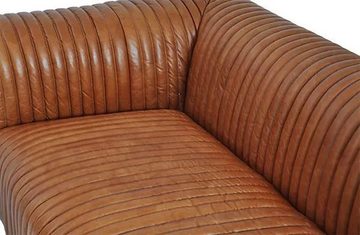 moebelfaktor 3-Sitzer Northridge 3D Columbia-Brown, Außergewöhnliches Polster, besonders bequem, Chromfüße