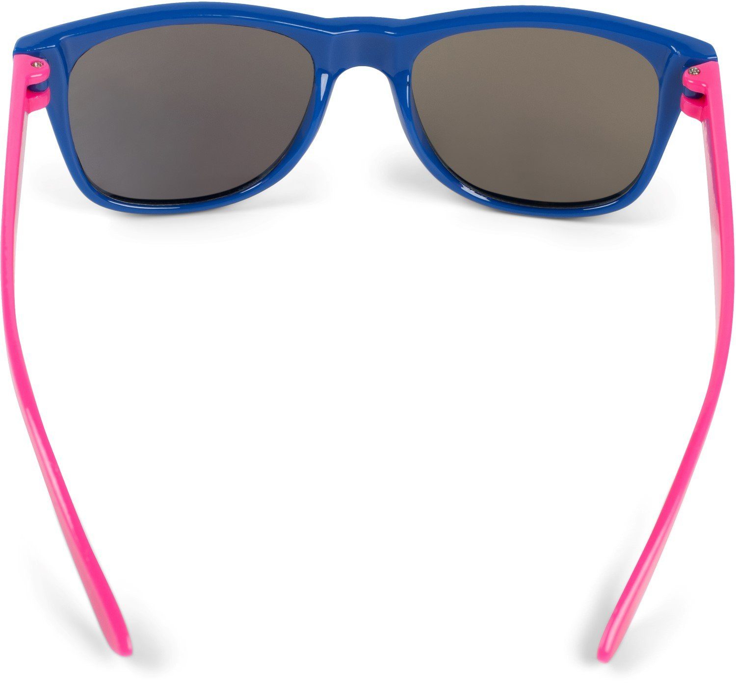 styleBREAKER Sonnenbrille (1-St) Verspiegelt Gestell Glas verspiegelt Blau / Blau-Pink