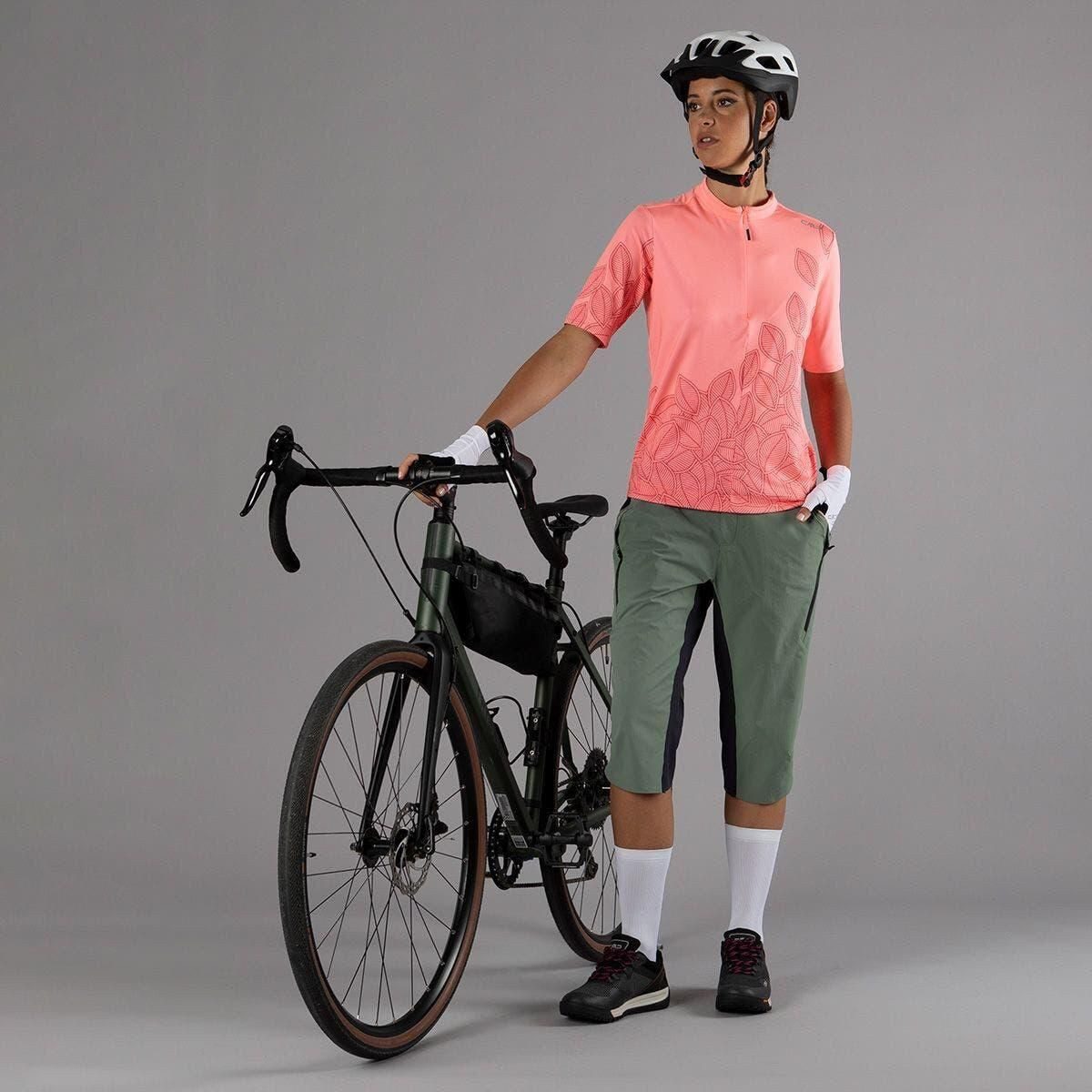CMP Fahrradhose Woman Free Bike Pant With Inner Mesh Underwear Ideale Damenbermuda für Radtouren mit atmungsaktivem Material