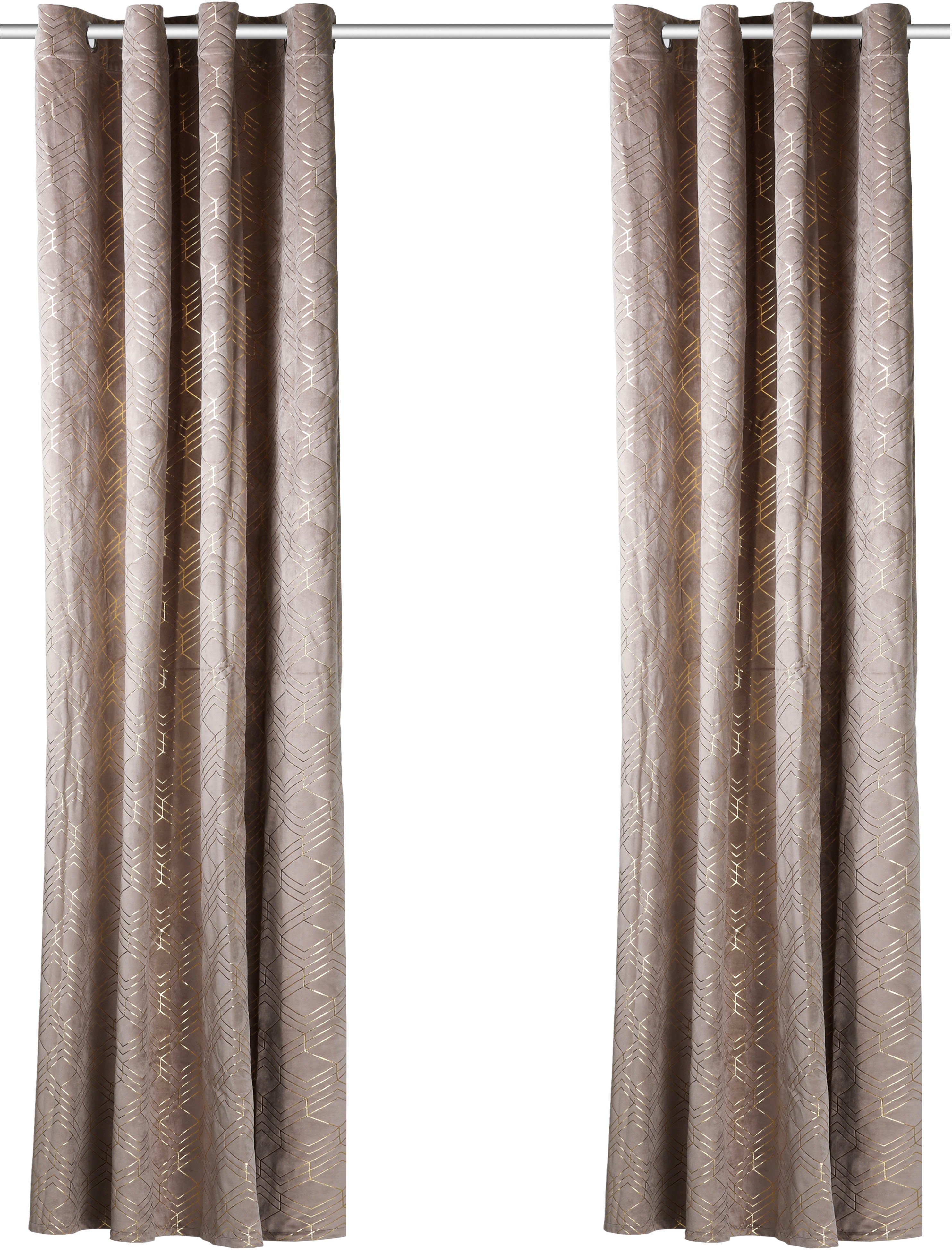 my home Vorhang Velvet Foil, Ösen günstig online kaufen