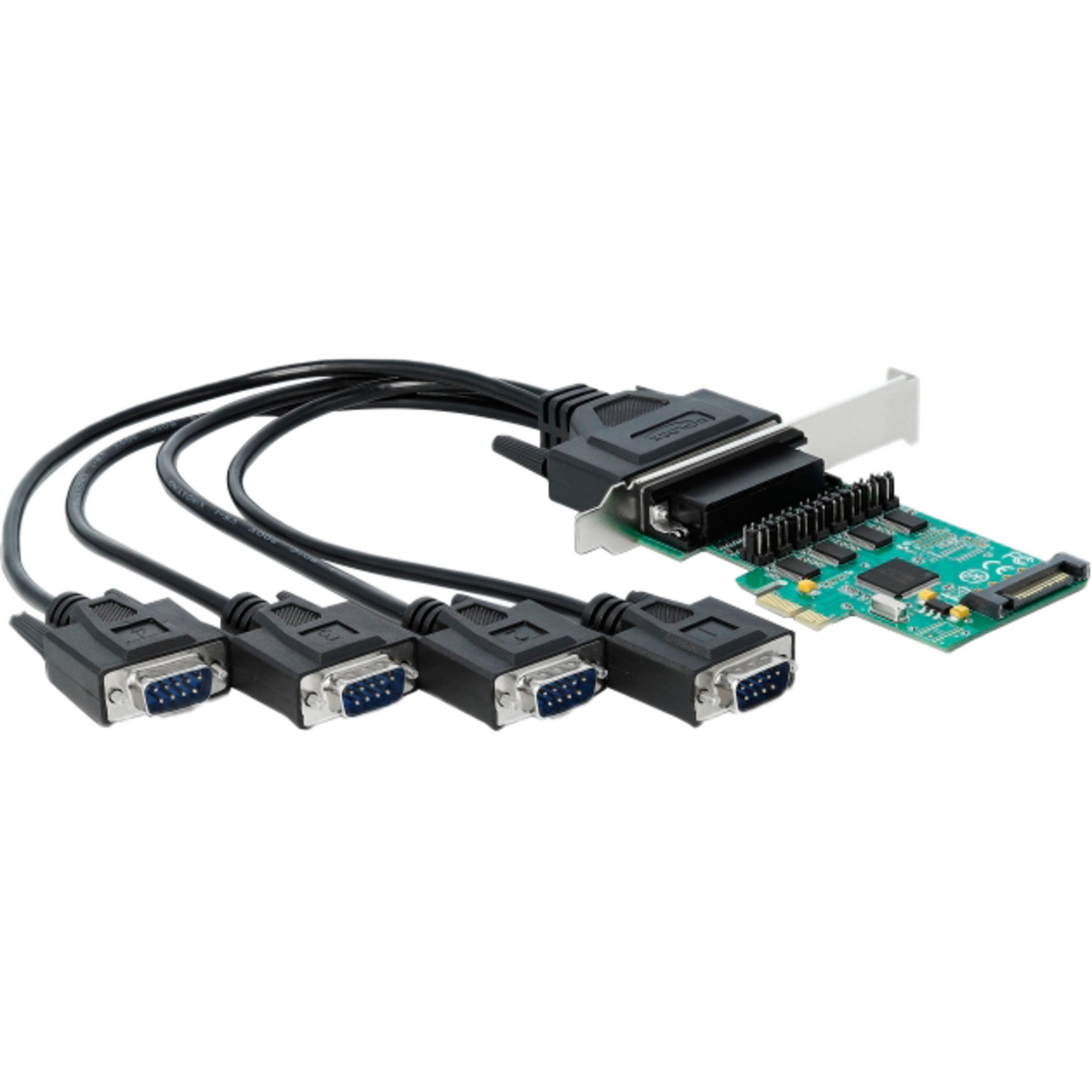 DeLOCK PCIe x1 Karte auf 4 x Seriell RS-232 mit 5V Mainboard