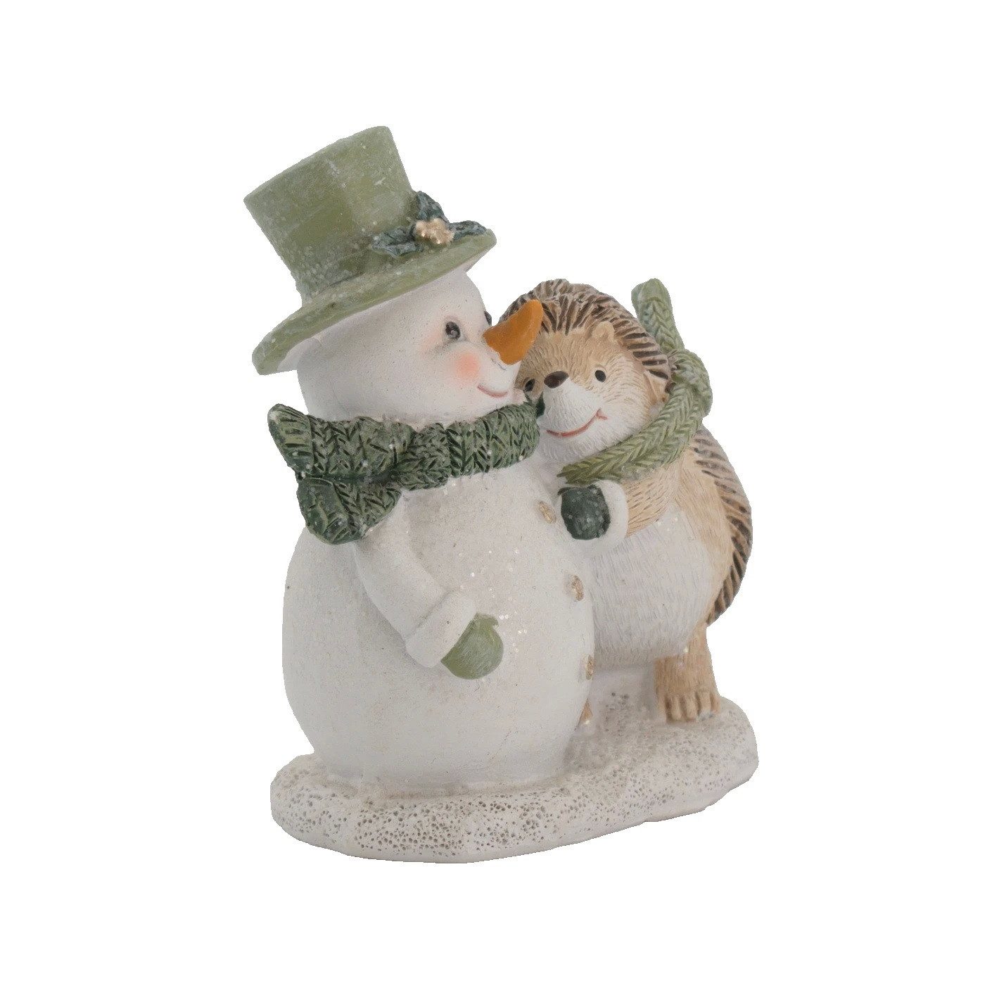 Kaufhaus le petit Dekofigur Deko Paar Schneemann mit Igel Figur Weihnachtsf günstig online kaufen