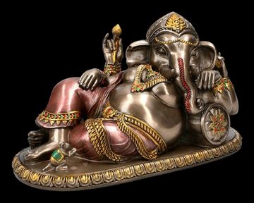 Figuren Shop GmbH Dekofigur Ganesha Figur liegend - Gott Hinduismus Dekoration Dekofigur