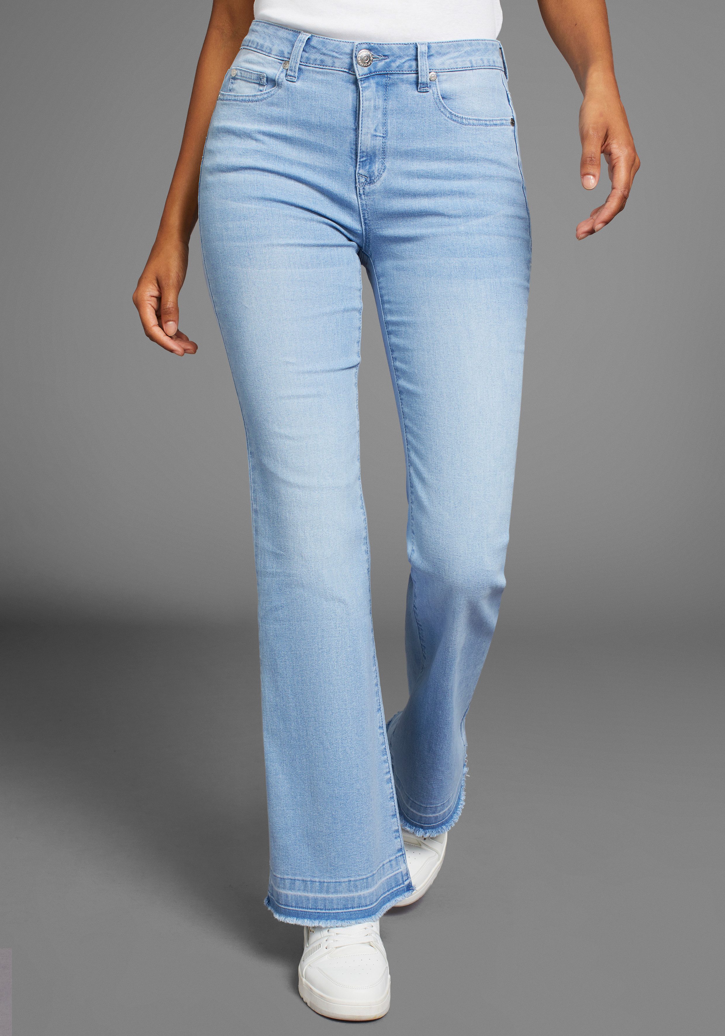 KangaROOS Weite Jeans Flare Weite Jeans günstig online kaufen
