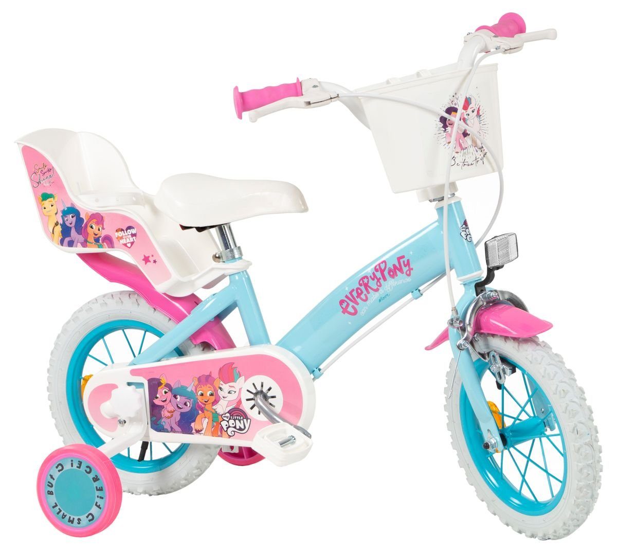 Kinderrad Kinder Gang, Korb, Fahrrad Mädchen Little 12 Bike Zoll Stützräder Toimsa 1297, Puppensitz, Rad Bikes Kinderfahrrad 1 My Pony